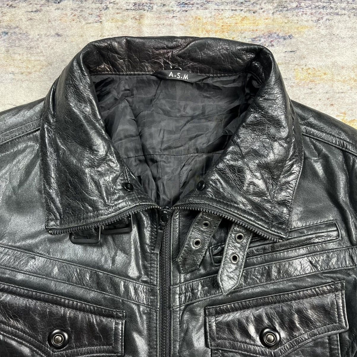 Tornado Mart A.S.M Atelier sab men rider leather jacket vkei style Size US M / EU 48-50 / 2 - 7 Thumbnail