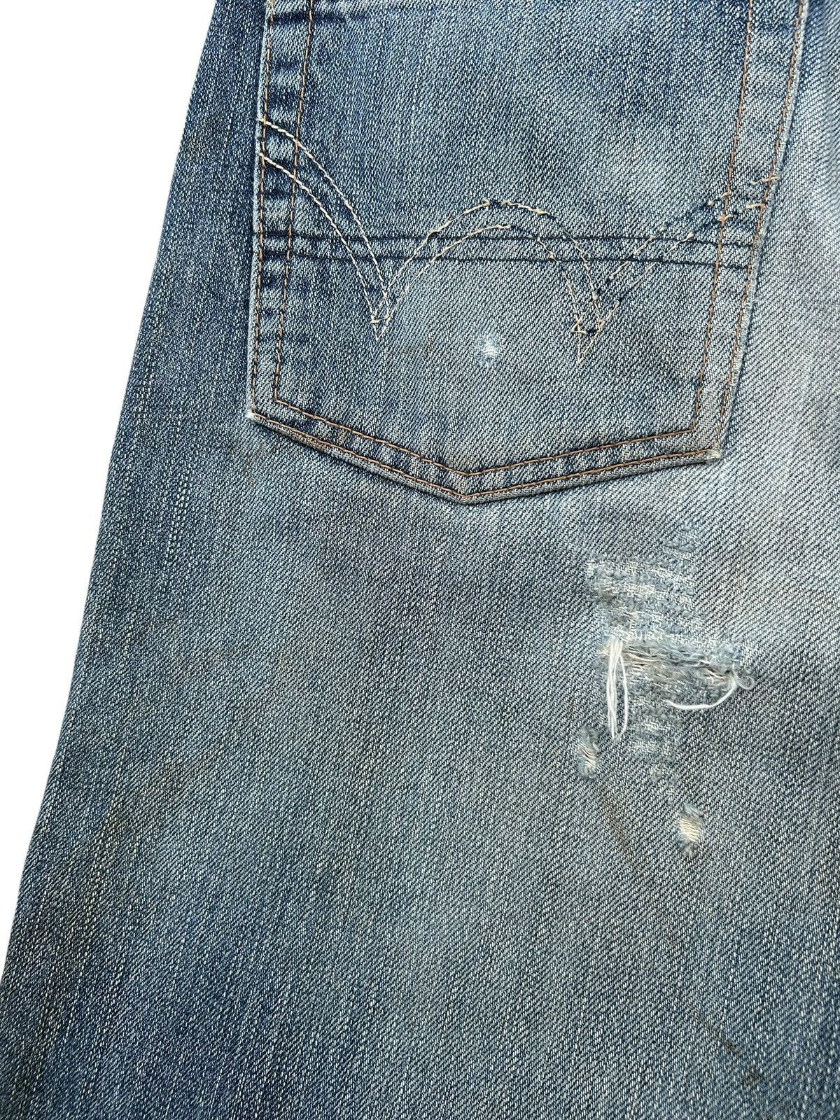 Kapital Thrashed Vintage Edwin 505BXX Selvedge Dirty Denim Jeans Size US 34 / EU 50 - 12 Thumbnail