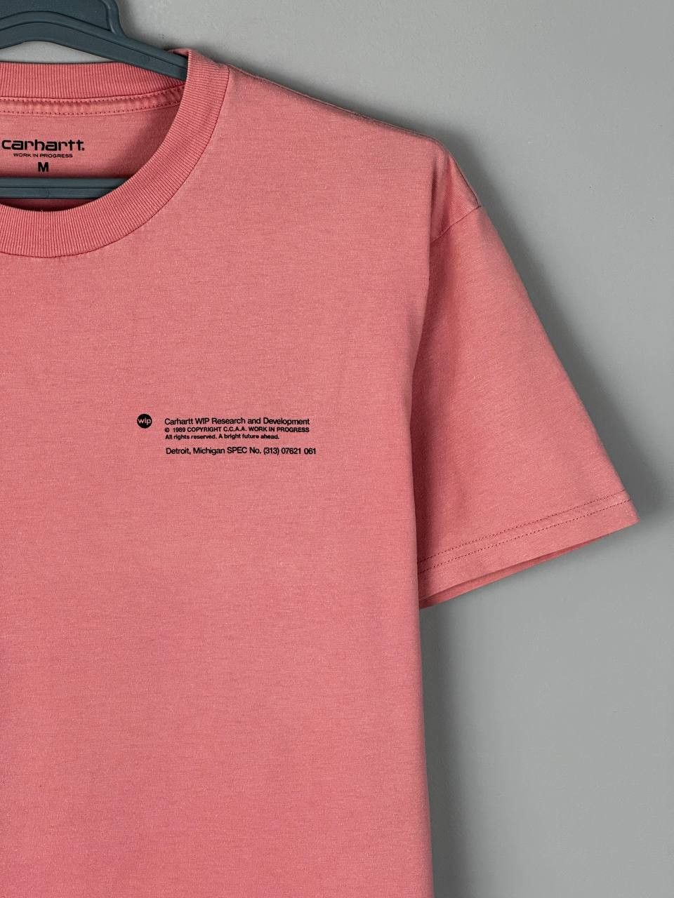 Carhartt Wip Carhartt WIP Pink Structures Logo Streetwear T Shirt Size US M / EU 48-50 / 2 - 5 Thumbnail
