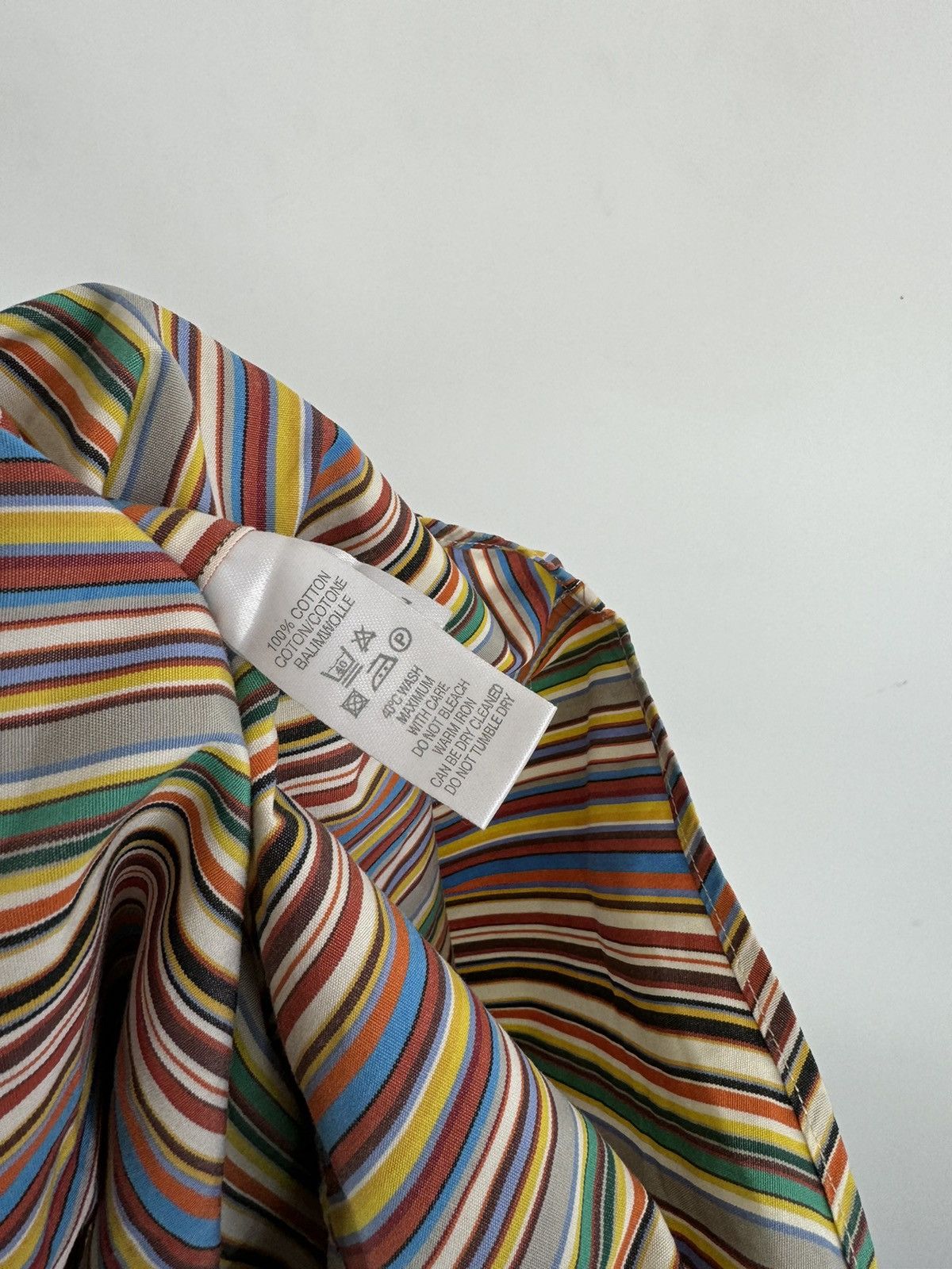 Paul Smith Vintage Paul Smith London Classic Striped Multicolour Shirt Size US L / EU 52-54 / 3 - 5 Thumbnail