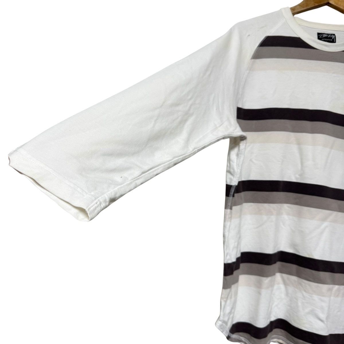 Stussy Stussy Horizontal Striped Raglan Shirt Size US L / EU 52-54 / 3 - 6 Thumbnail
