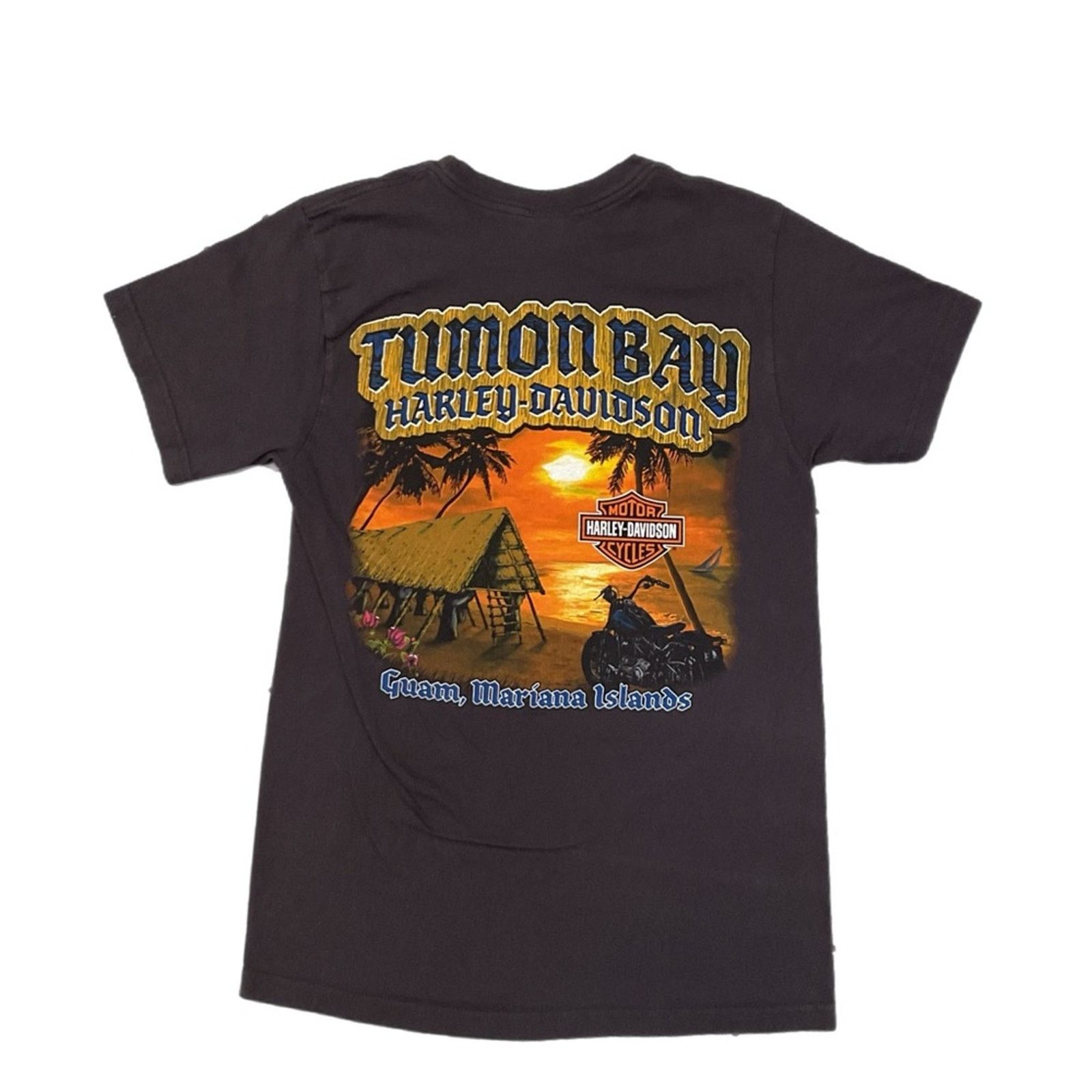 Harley Davidson Harley Davidson Guam, Mariana islands Graphic Black T-Shirt Size US S / EU 44-46 / 1 - 2 Thumbnail