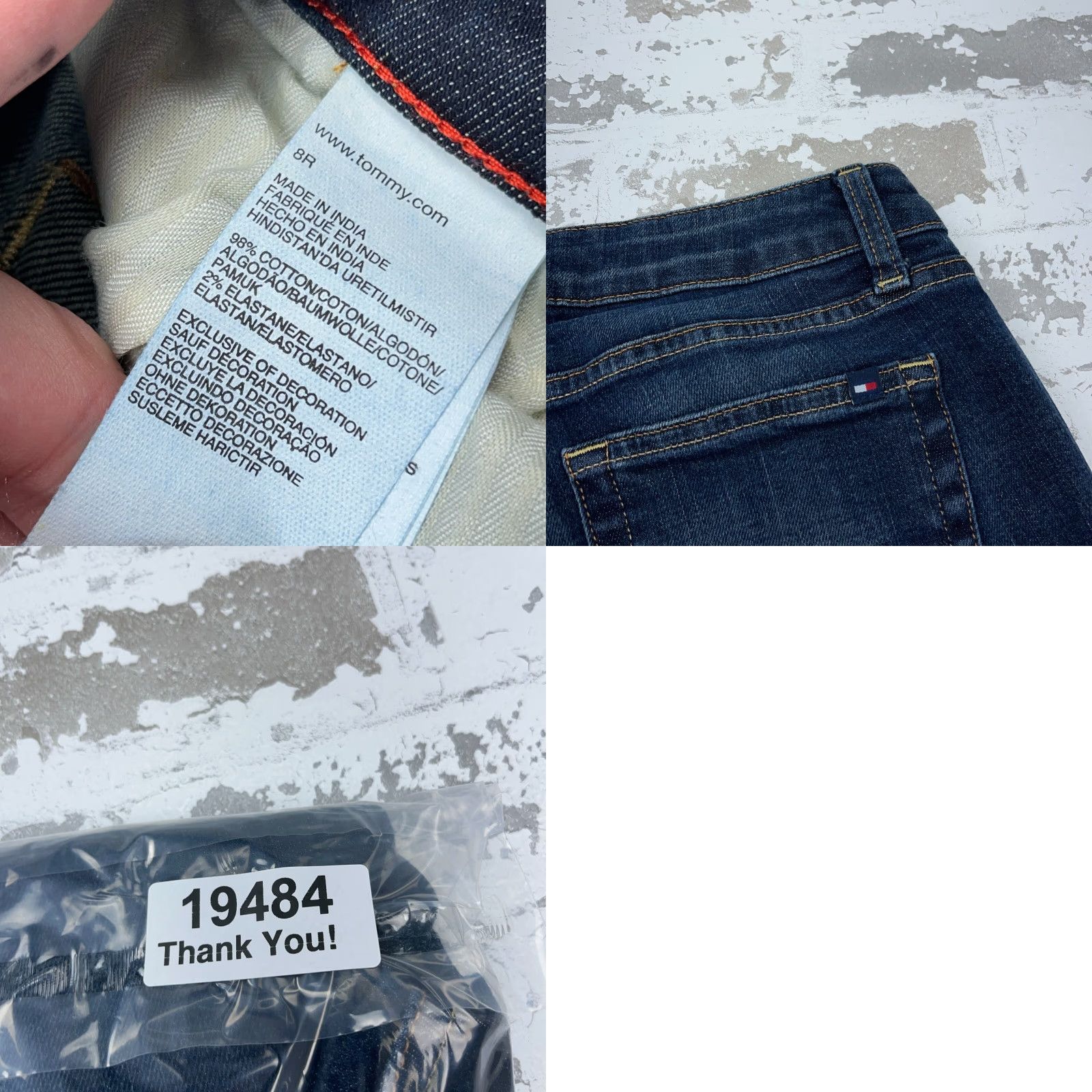 Tommy Hilfiger VINTAGE Tommy Hilfiger Jeans Women 8 Boot Cut Dark Wash Y2K 2000s Millennium Size 30" / US 8 / IT 44 - 9 Thumbnail