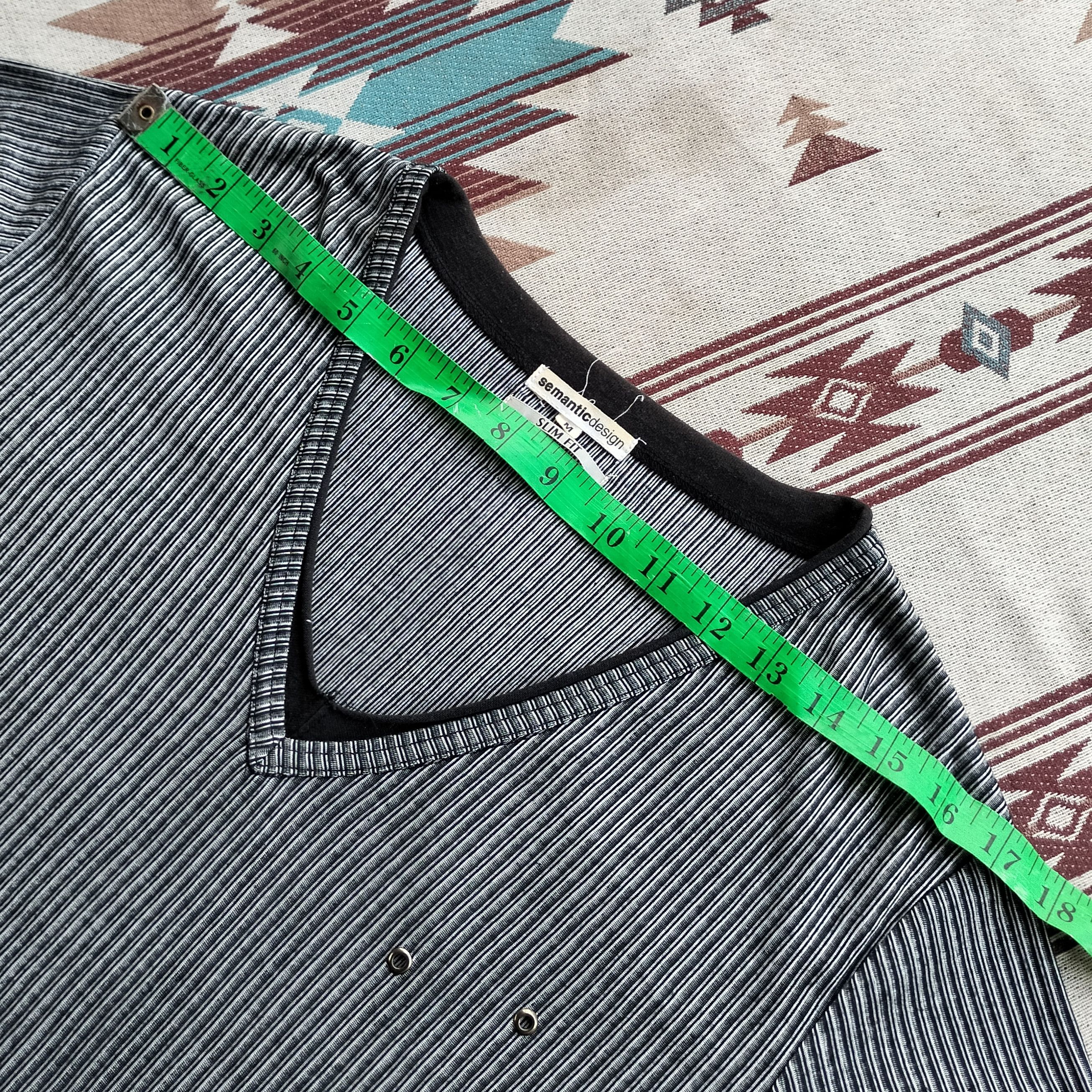 semanticdesign Semantic design V-neck strip long sleeve shirt Size US M / EU 48-50 / 2 - 13 Thumbnail