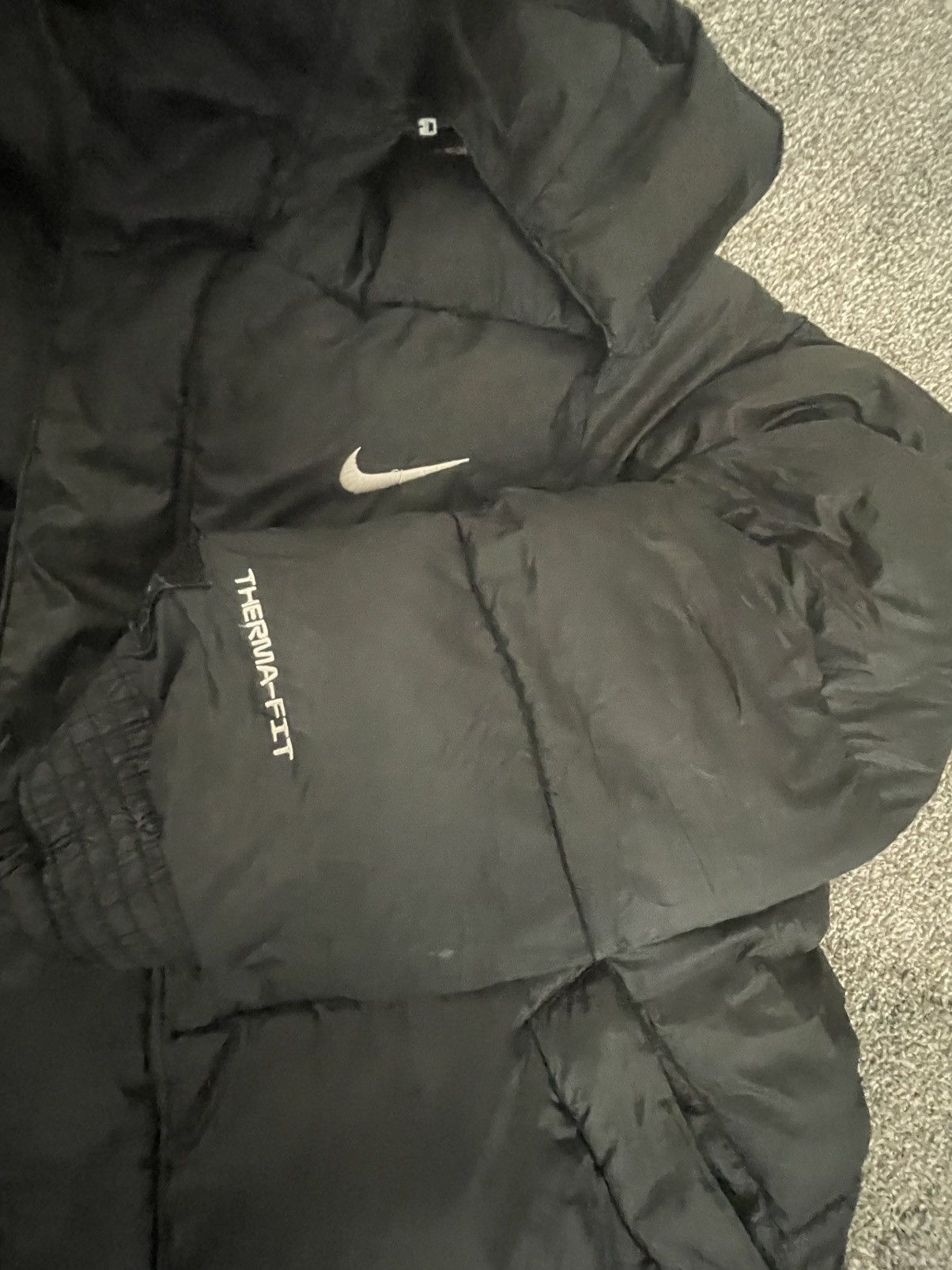 Nike Nike therma fit black puffer detachable hood Size US L / EU 52-54 / 3 - 4 Thumbnail