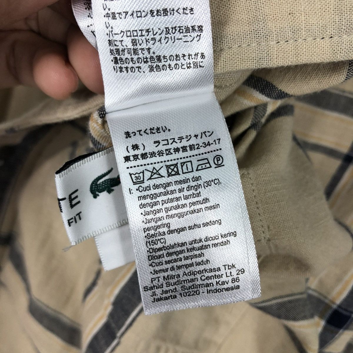 Japanese Brand 🔥VINTAGE REVERSIBLE FLANNEL JACKET LACOSTE TARTAN DESIGN Size US M / EU 48-50 / 2 - 25 Thumbnail