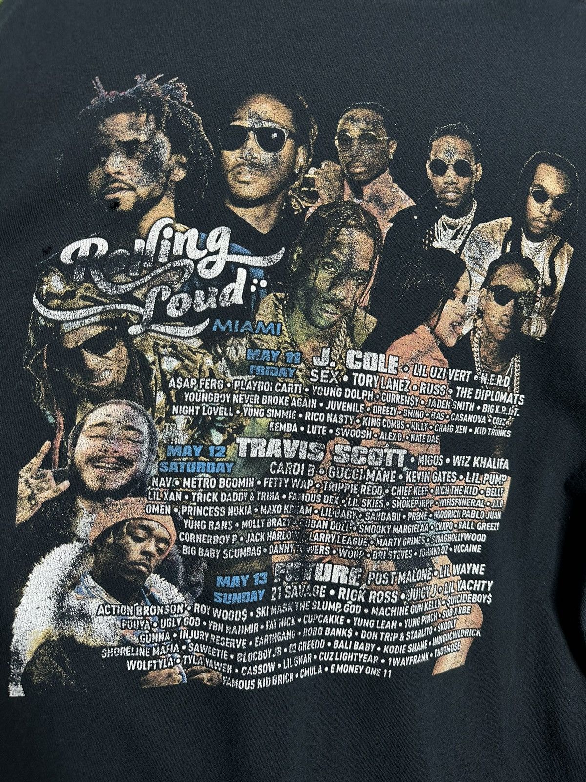 Rap Tees × Vintage 🚨Vintage Rolling Loud 2015 Rap Tee Promo T-Shirt Size US XL / EU 56 / 4 - 5 Thumbnail