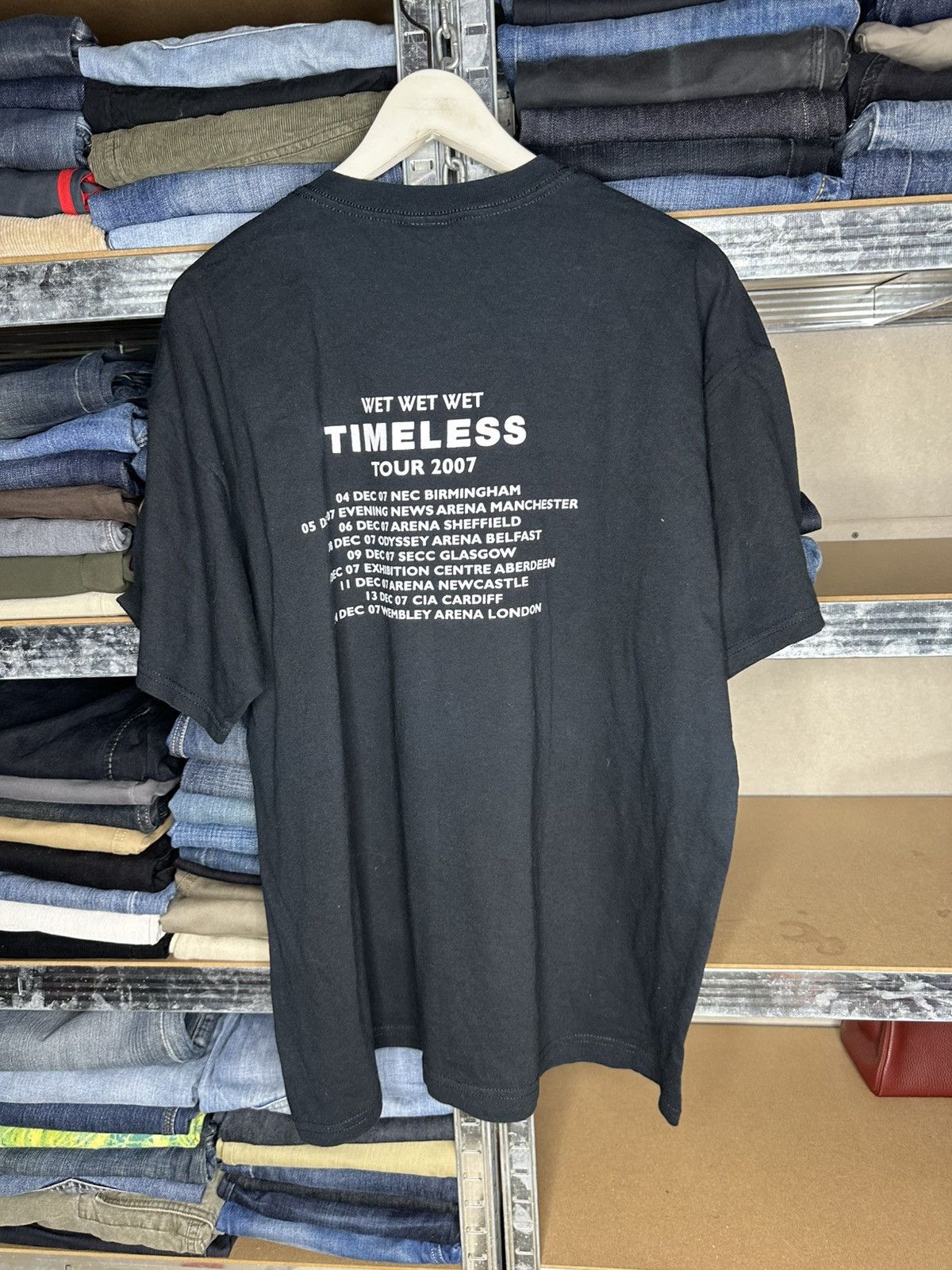 Gildan Vintage 2007 Wet Wet Wet Timeless Tour T-Shirt Black Size XL Size US XL / EU 56 / 4 - 4 Thumbnail