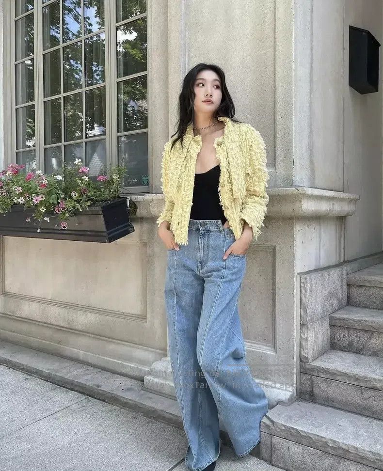 Chanel Chanel 21C chick yellow streamer tassel coat Size XXS / US 00 / IT 34 - 8 Thumbnail
