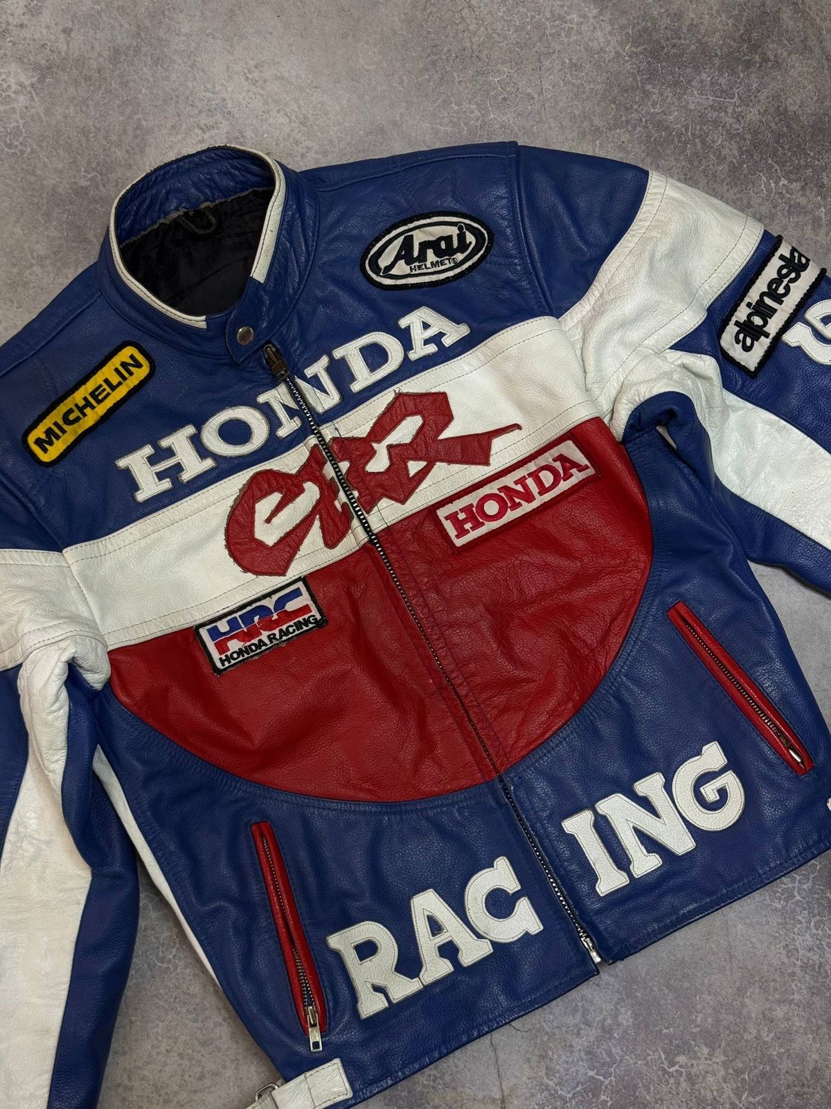 Vintage Vintage 90s OG real leather Honda CBR Racing jacket swag y2k Size US S / EU 44-46 / 1 - 3 Thumbnail
