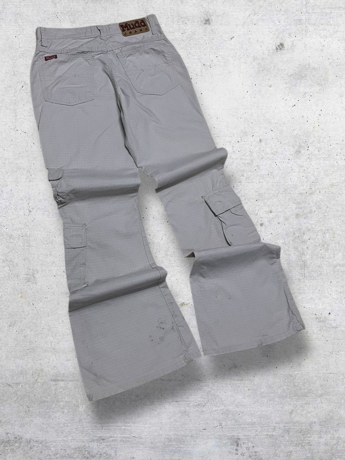 GOA VINTAGE MUDD GENERATION JAPAN DESIGNER 90S CARGO FLARED PANT Size US 27 - 9 Thumbnail