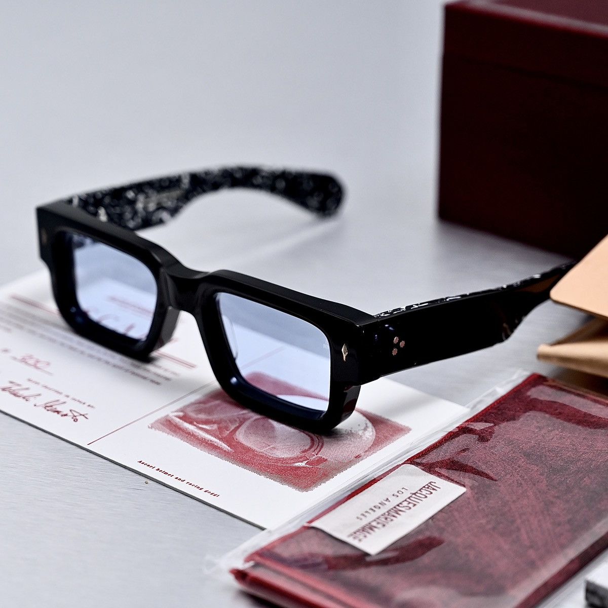 Jacques Marie Mage JACQUES MARIE MAGE ASCARI NERO SUNGLASSES Size ONE SIZE - 13 Thumbnail