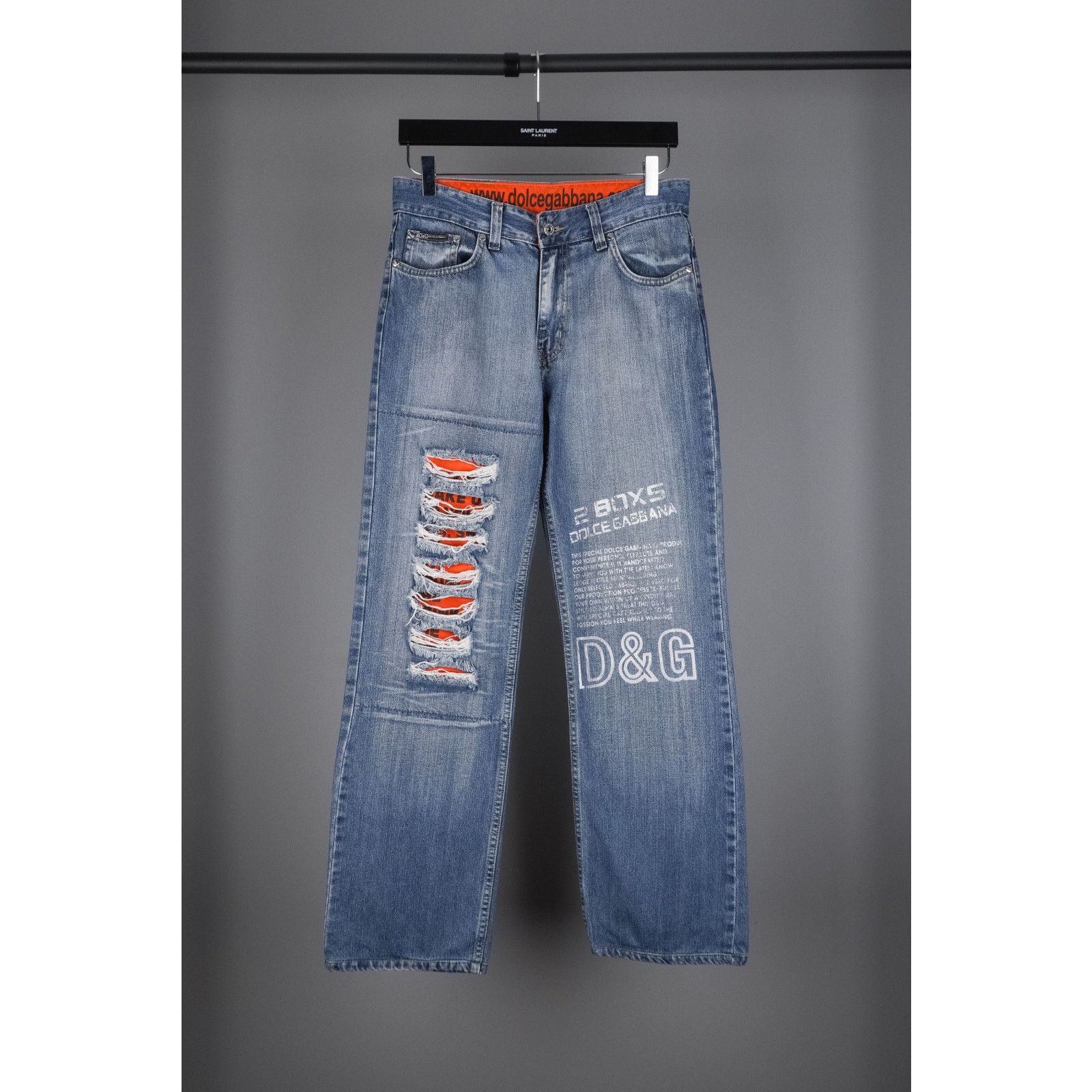 Dolce & Gabbana Rare Vintage D&G Big Logo Dolce&Gabbana jeans Drip 