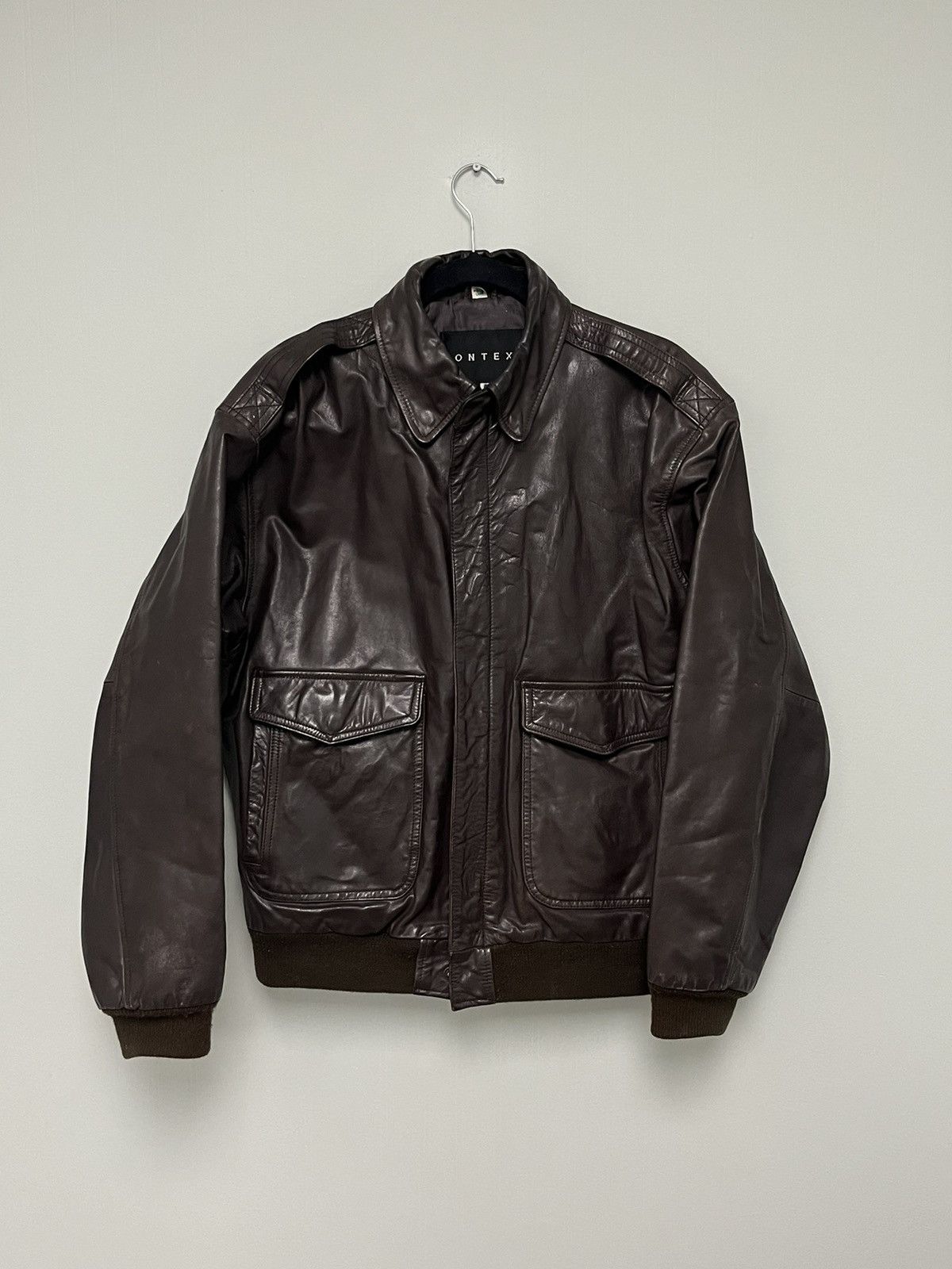 Vintage Context leather bomber. Medium Size US M / EU 48-50 / 2 - 3 Thumbnail