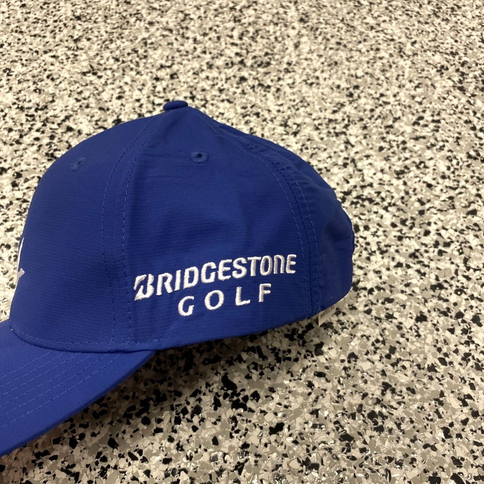 Vintage Bridgestone Hat Cap Strap Back Blue Golf Adjustable Hat Size ONE SIZE - 2 Thumbnail