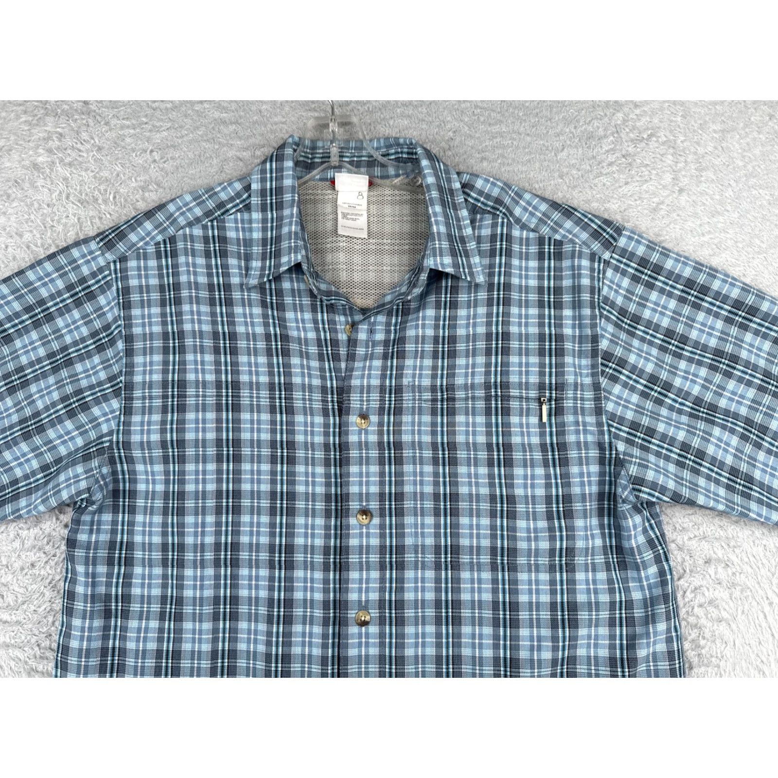 The North Face The North Face Shirt Men Medium Blue Black Plaid Button Up Modal Blend Size US M / EU 48-50 / 2 - 4 Thumbnail