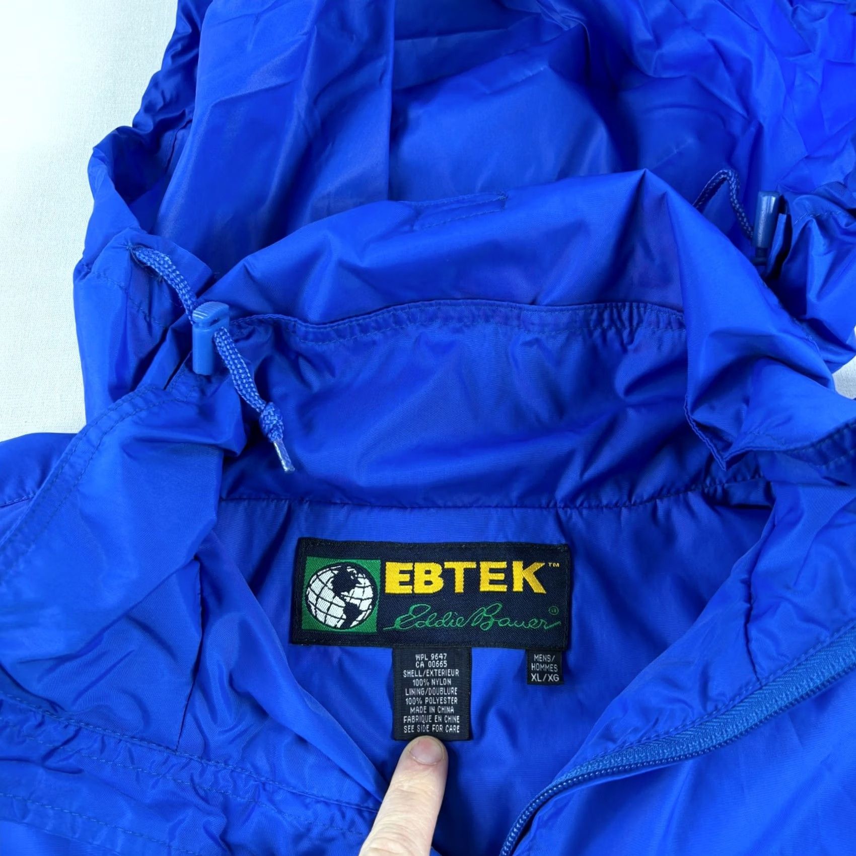Eddie Bauer VINTAGE Eddie Bauer Jacket Mens XL Blue Windbreaker Ebtek Full Zip Packable Windbreaker Jacket Size US XL / EU 56 / 4 - 3 Thumbnail