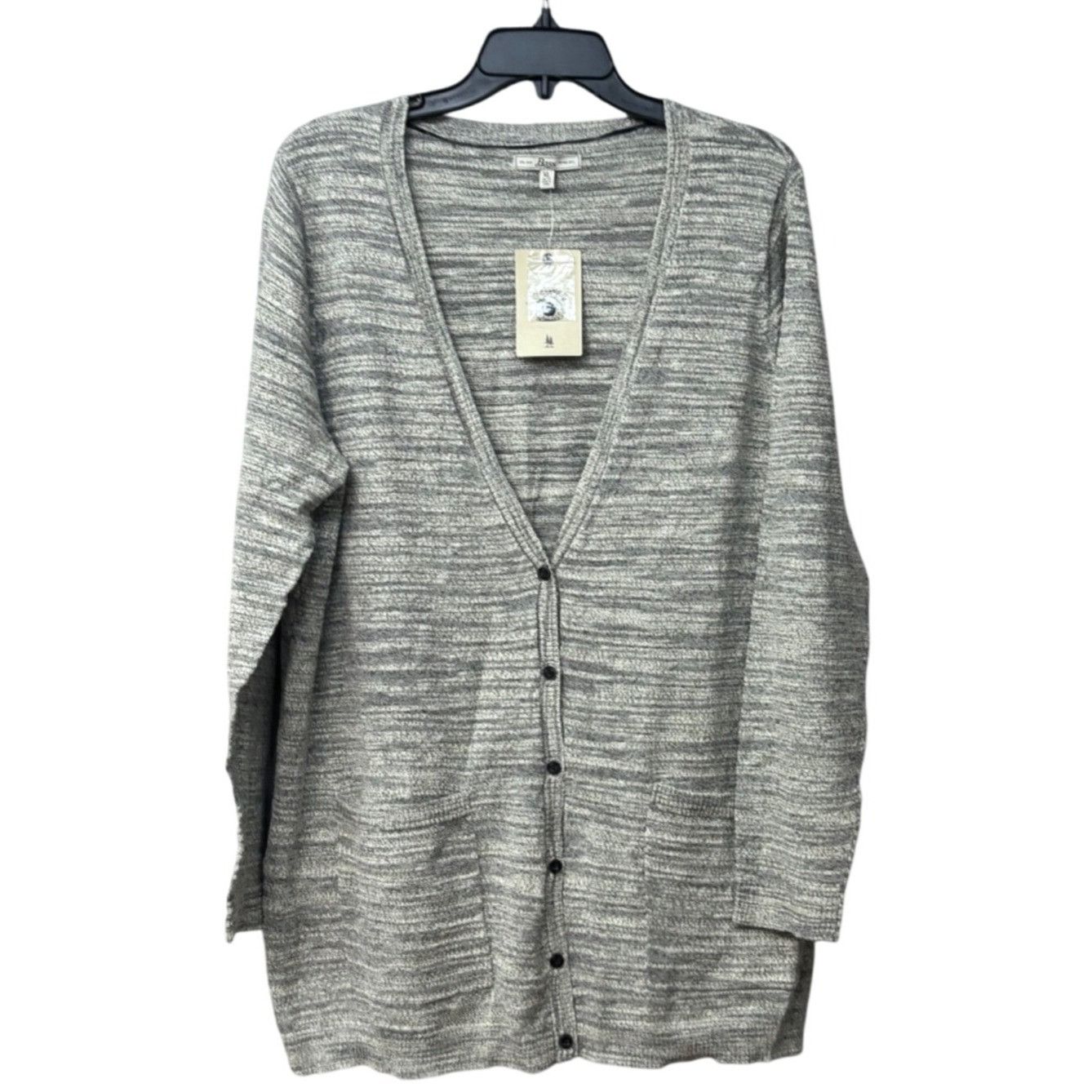 G.H. Bass & Co. G.H. Bass & Co. Long-Sleeve Button-Down Cardigan, Heather Gr Size XL / US 12-14 / IT 48-50 - 2 Thumbnail