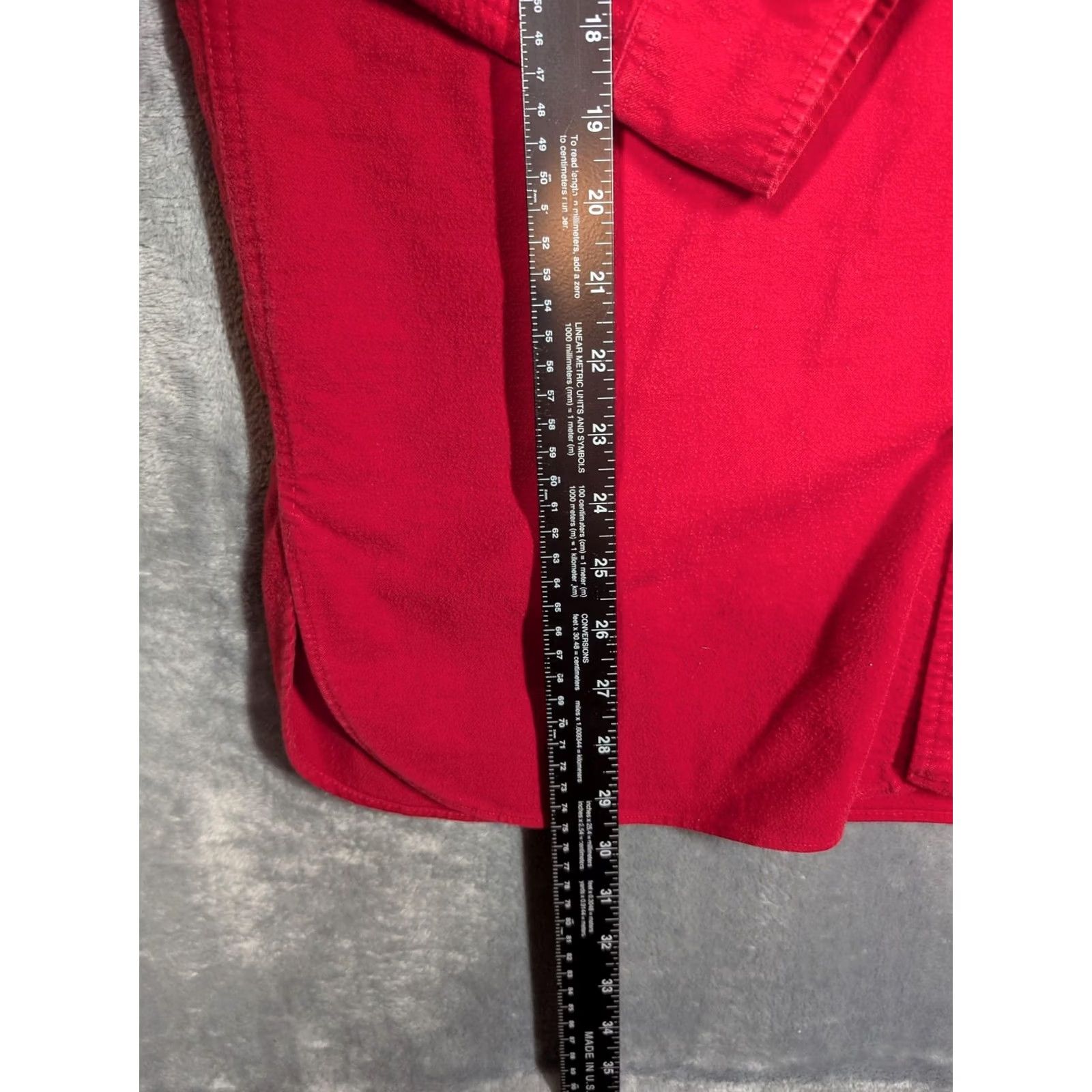 Vintage VINTAGE L.L. Bean Shirt Mens Large Red Flannel Long Sleeve Button Up Cotton Workwear Size US L / EU 52-54 / 3 - 2 Thumbnail