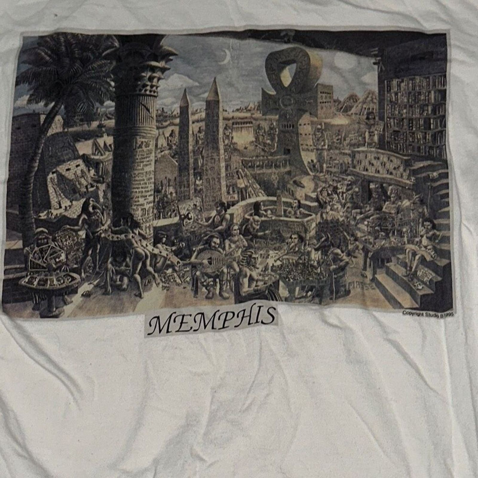 Vintage Vintage Memphis graphic t-shirt | Sz L Size US L / EU 52-54 / 3 - 8 Thumbnail