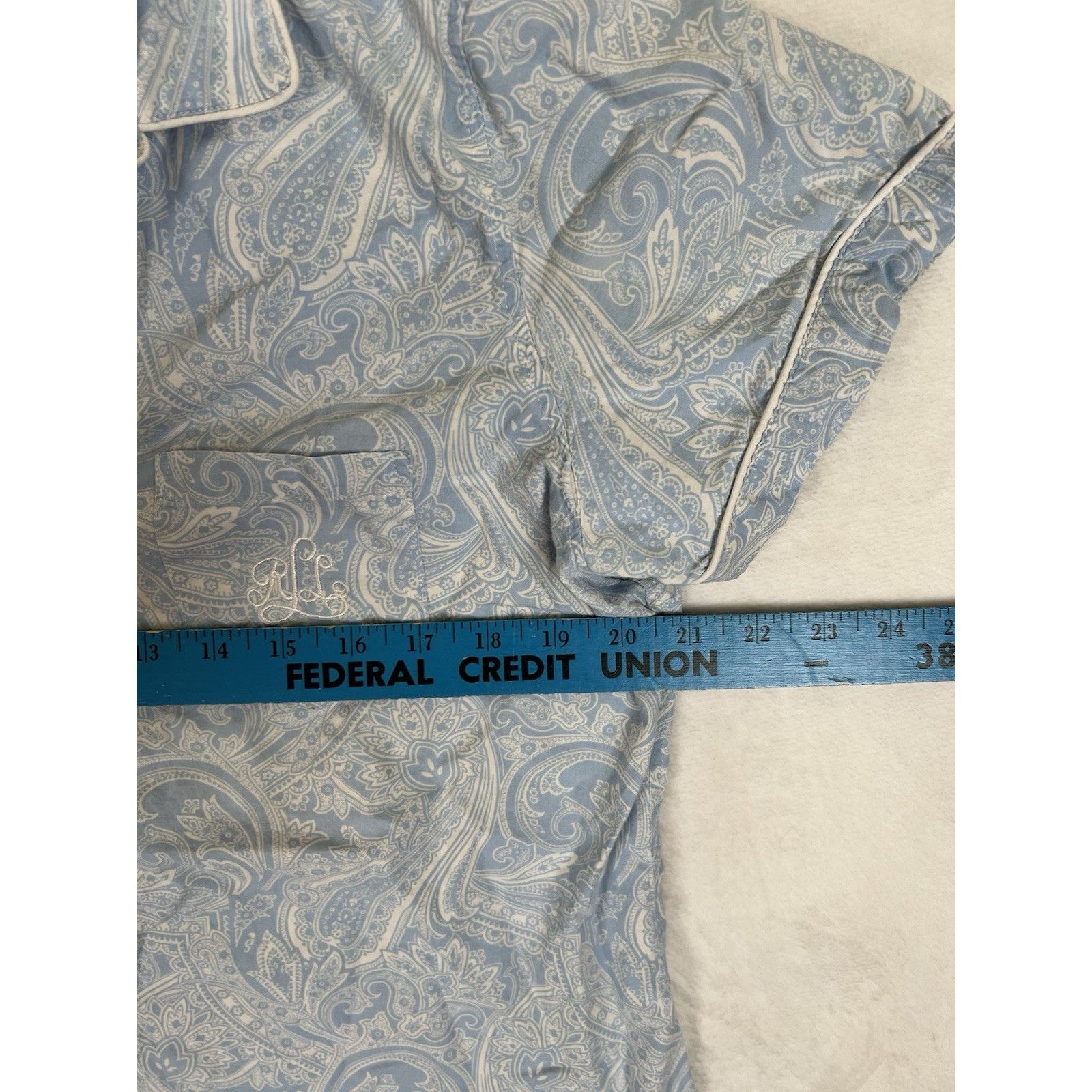 Lauren Ralph Lauren Lauren Ralph Lauren Women’s Pajama Collar Button Shirt Size Size L / US 10 / IT 46 - 3 Thumbnail