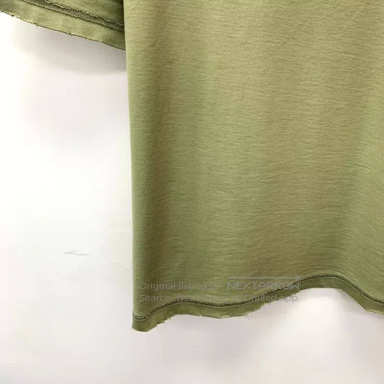 Balenciaga Balenciaga Green Logo Letter Embroidered Cotton Crew Neck Size US S / EU 44-46 / 1 - 4 Thumbnail