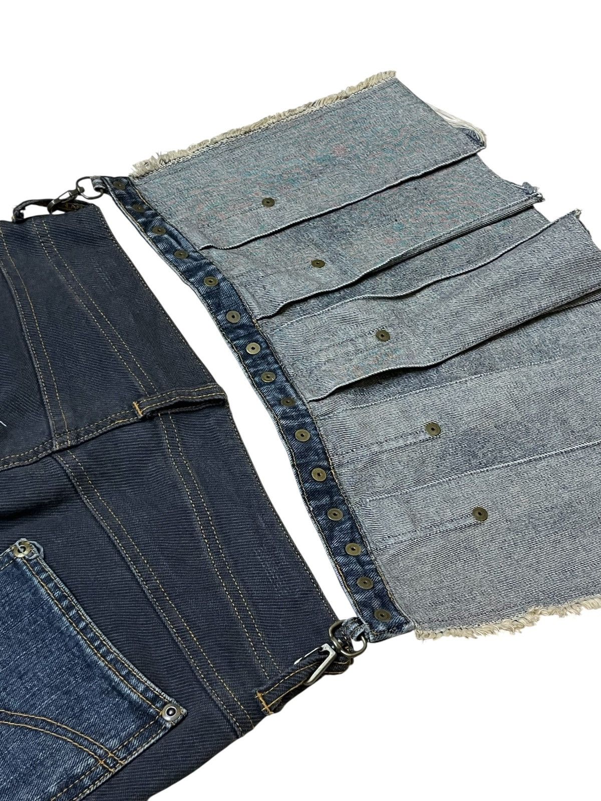 Japanese Brand Sick ALGONQUINS punk gothic bondage flared distressed jeans Size US 30 / EU 46 - 13 Thumbnail