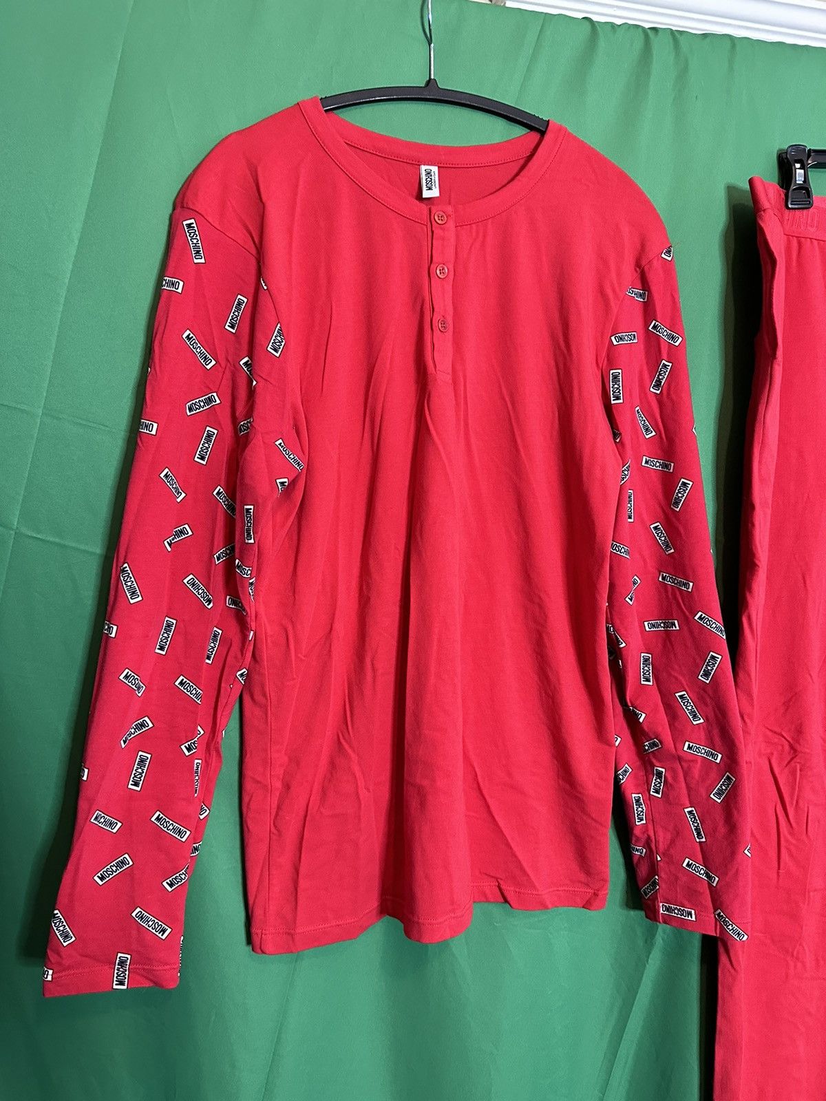 Moschino 2-piece logo pajamas / sleepwear set - top & bottoms Size US S / EU 44-46 / 1 - 2 Thumbnail