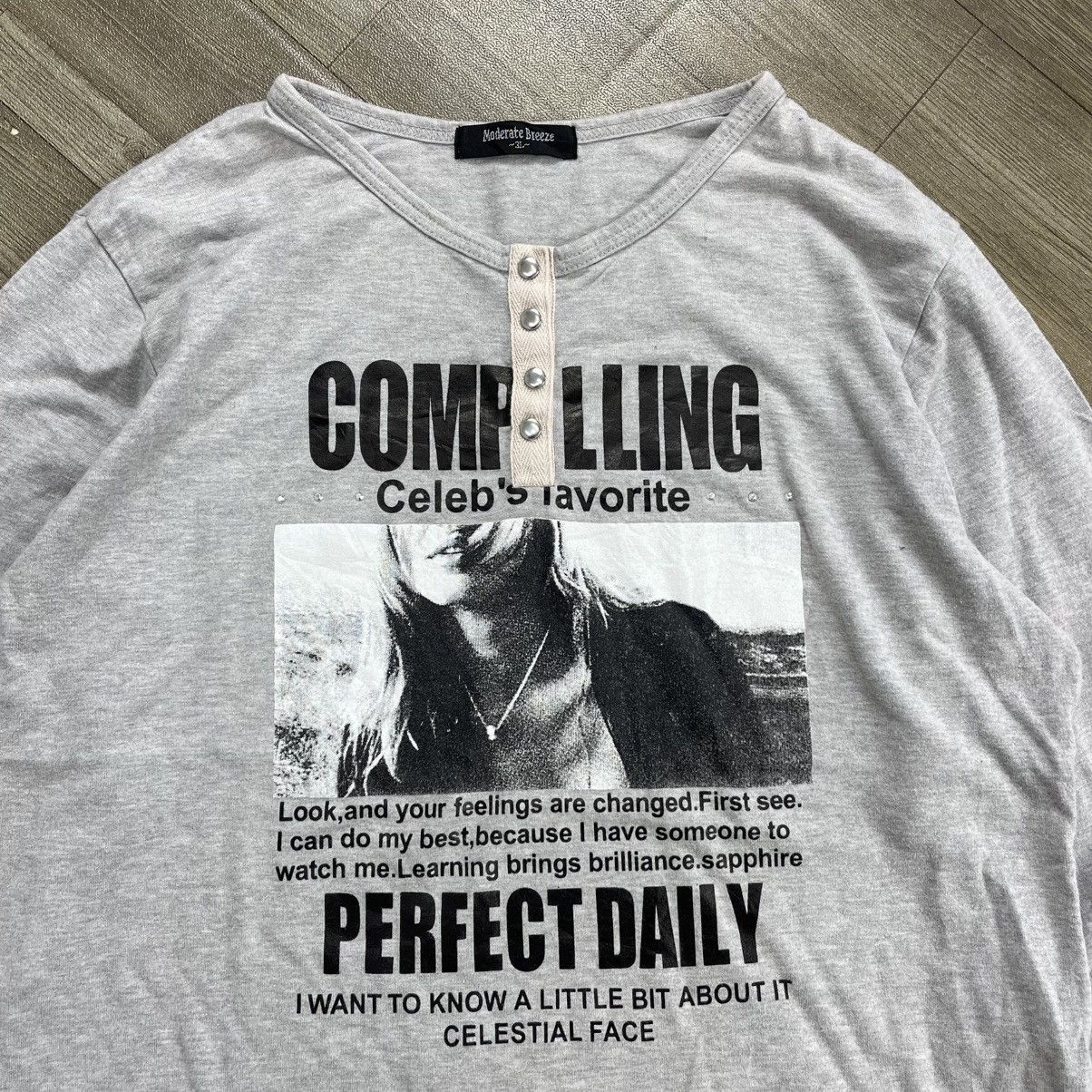 Japanese Brand 2000s Complling Poem Ifsixwasnine Y2K Lgb Style Longsleeve Size US L / EU 52-54 / 3 - 2 Thumbnail