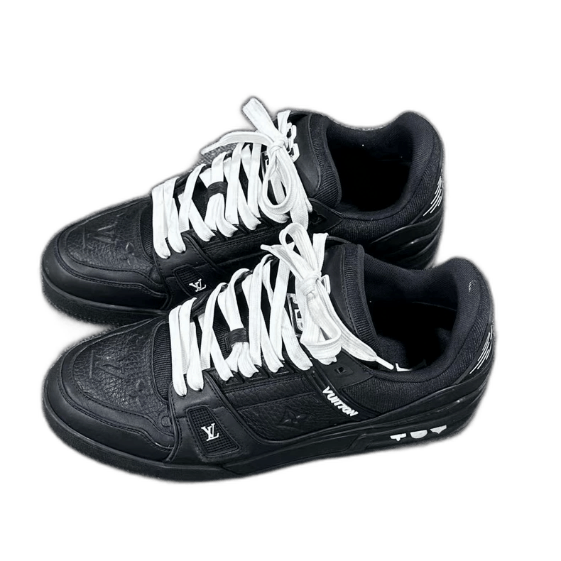Louis Vuitton louis vuitton black trainer sneakers-2508 Size US 12 / EU 45 - 1 Thumbnail