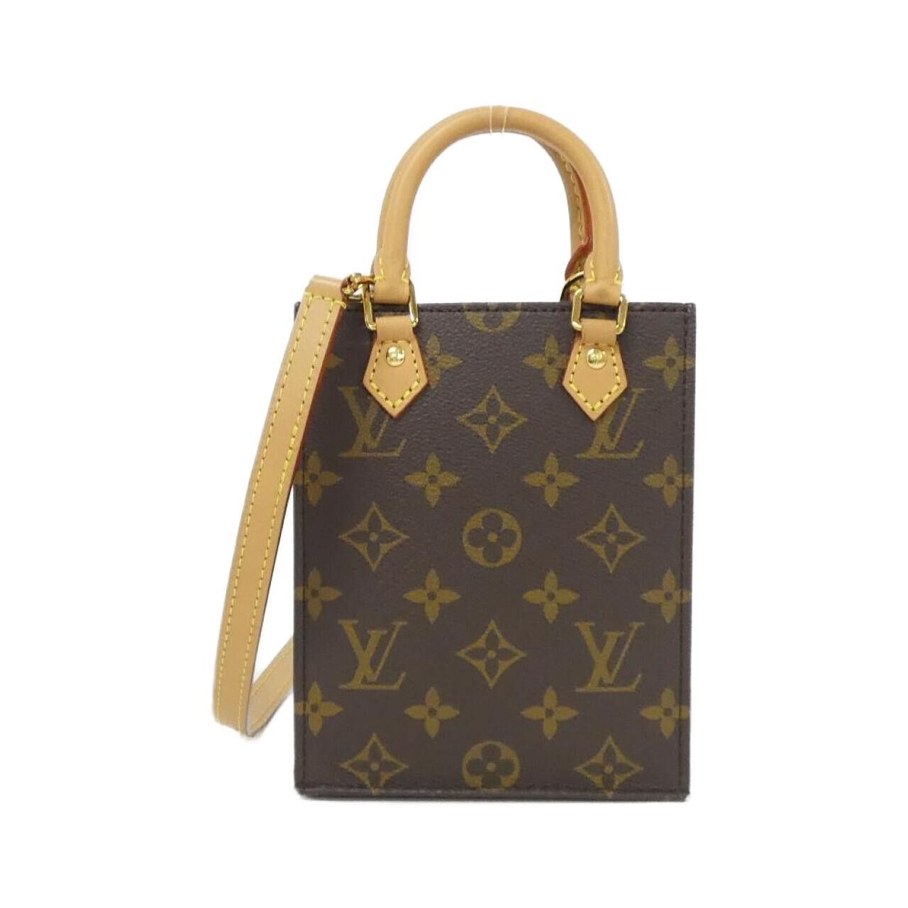Louis Vuitton Louis Vuitton Louis Vuitton Petit Sac Plat Monogram Coated Canvas Bag Textile Crossbody Bag M81295 DUTY FREE for USA Size ONE SIZE - 1 Thumbnail