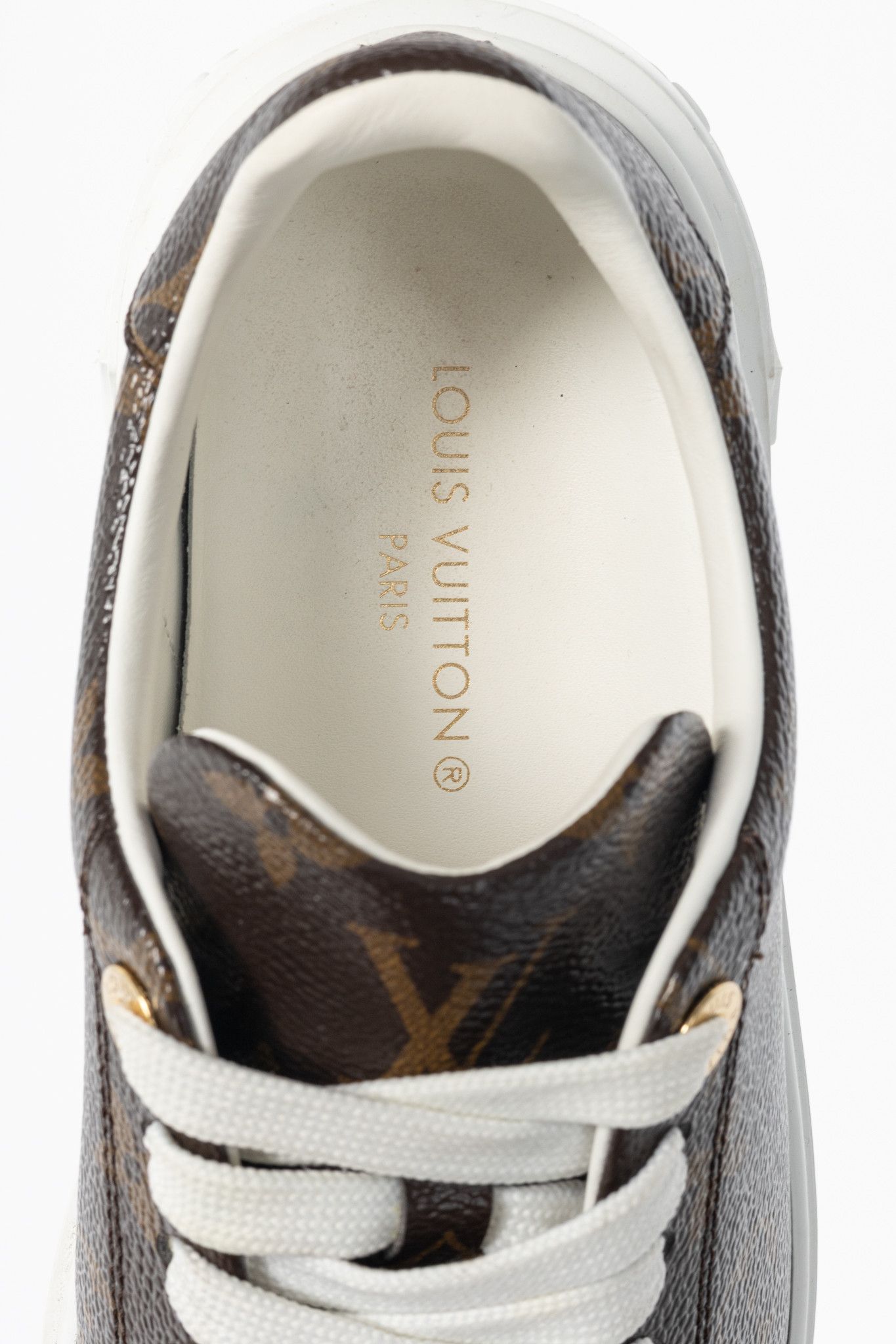 Louis Vuitton Louis Vuitton Time Out Monogram Canvas Platform Sneakers Size US 4 / IT 34 - 10 Thumbnail