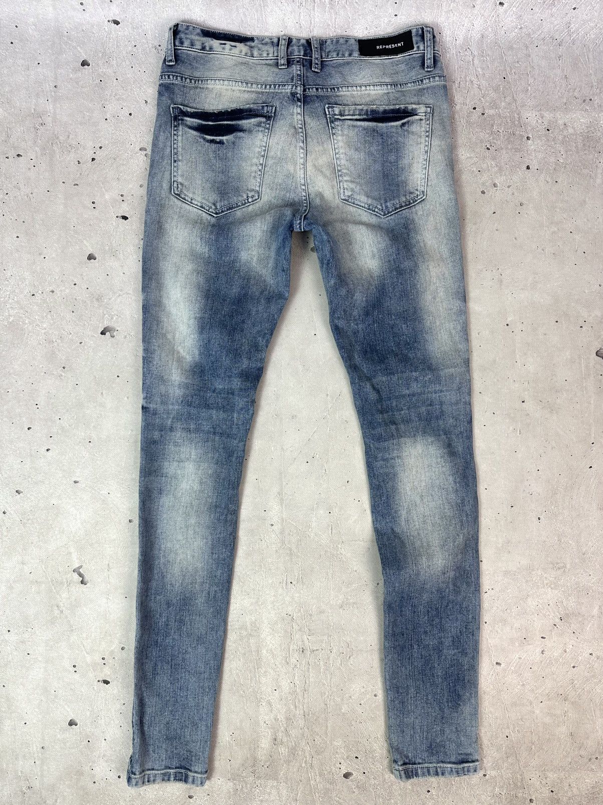 Represent Clo. Represent Essential Random Blue Distressed Washed Jeans Size US 30 / EU 46 - 8 Thumbnail