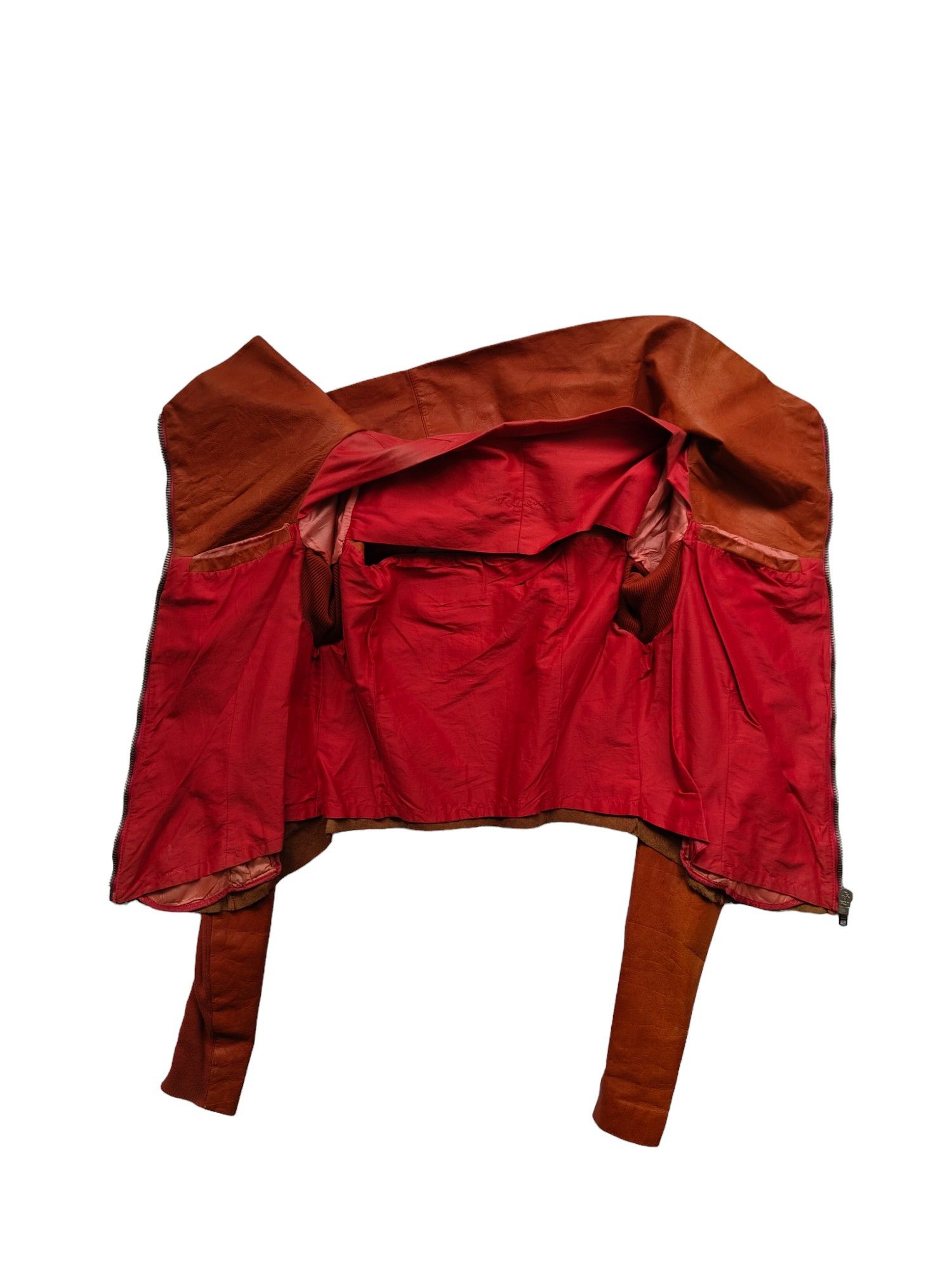 Rick Owens Rick Owens Rusty Orange Leather Jacket With A Drop Back Size S / US 4 / IT 40 - 3 Thumbnail