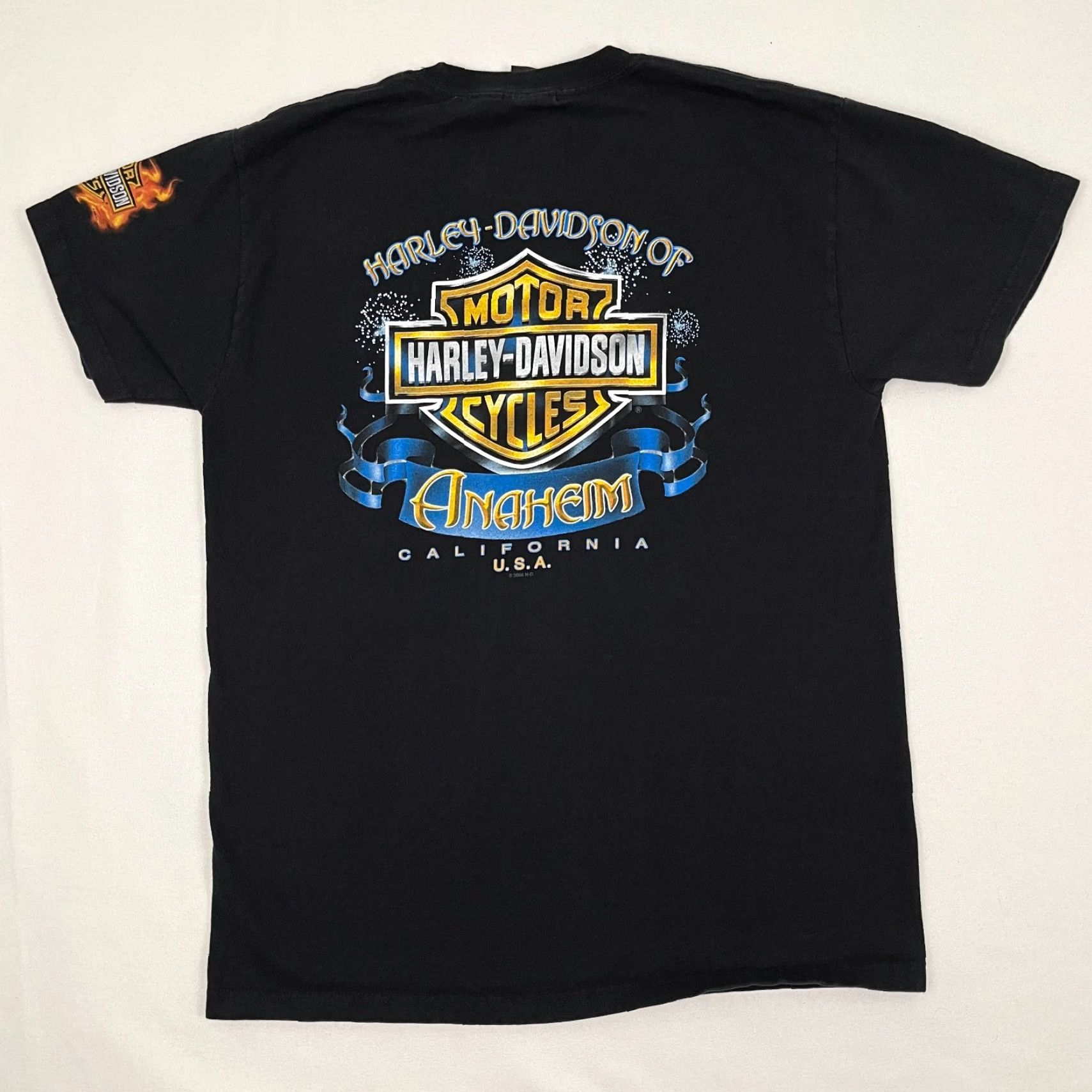 Harley Davidson Harley-Davidson Shirt Mens Large Black Jester Joker Flames Graphic 2006 Y2K Shirt Size US L / EU 52-54 / 3 - 3 Thumbnail