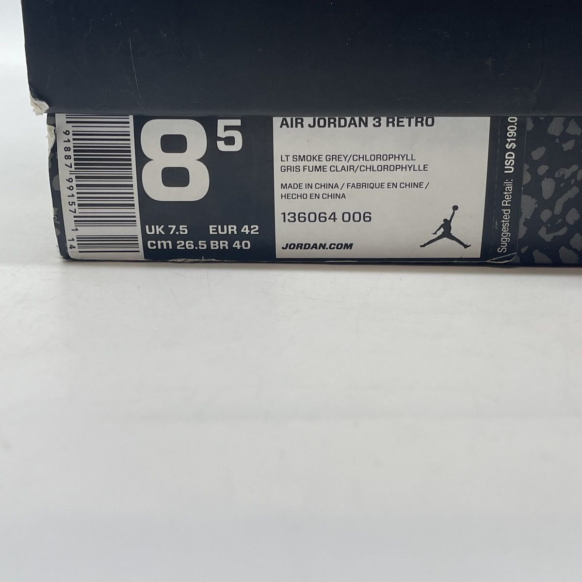 Jordan Brand Air Jordan 3 chlorophyll Size US 8.5 / EU 41-42 - 9 Thumbnail