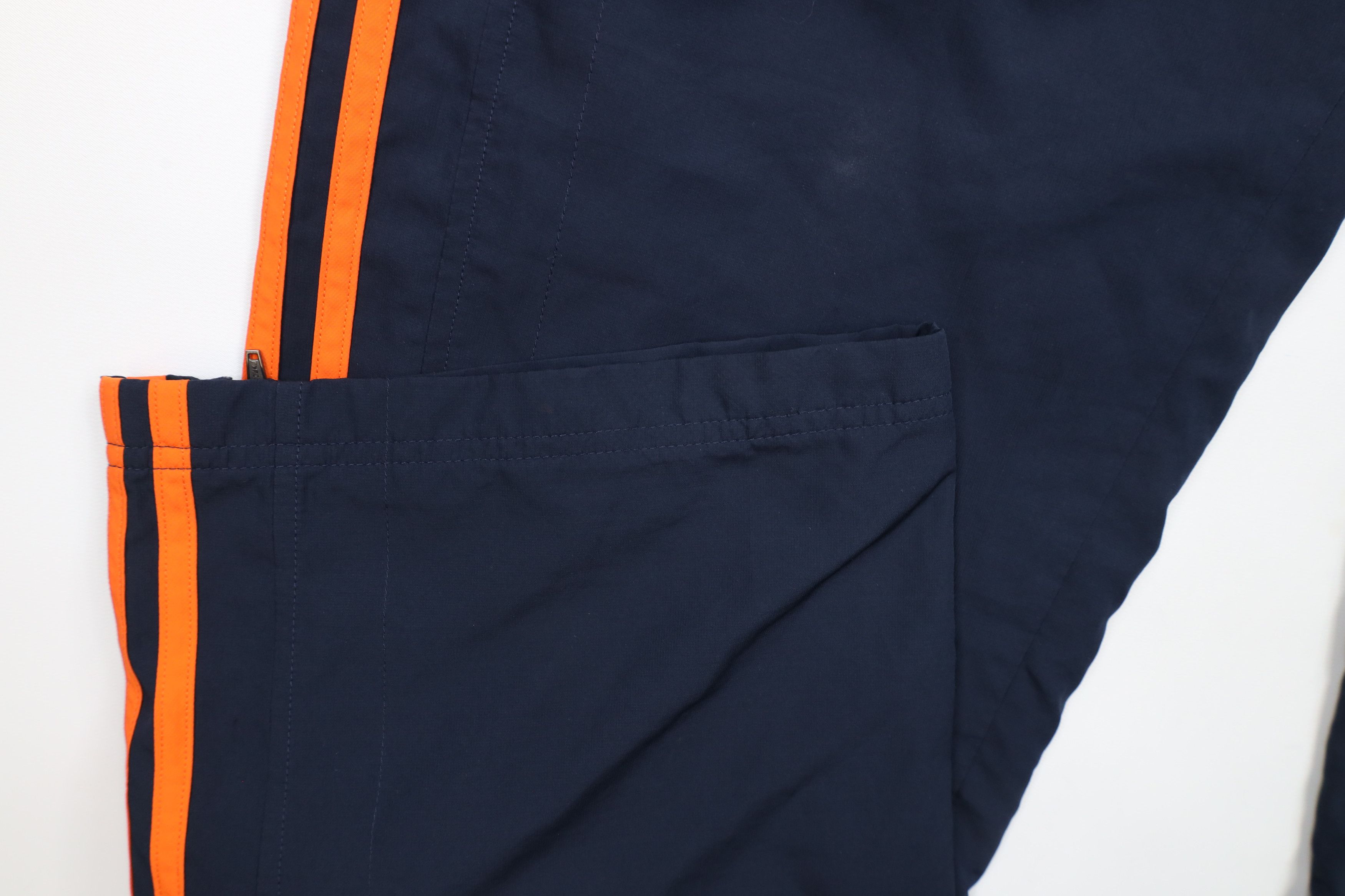 Adidas × Vintage Vintage Adidas Striped Lined Wide Leg Pants Navy Blue Orange Size US 38 / EU 54 - 10 Thumbnail