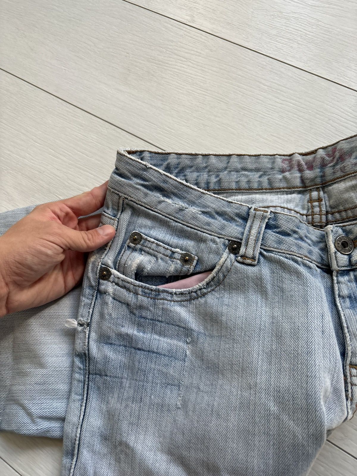Japanese Brand CRAZY FLARED LGB Y2K JEANS If Six Was Nine Japanese glamour Size US 30 / EU 46 - 5 Thumbnail