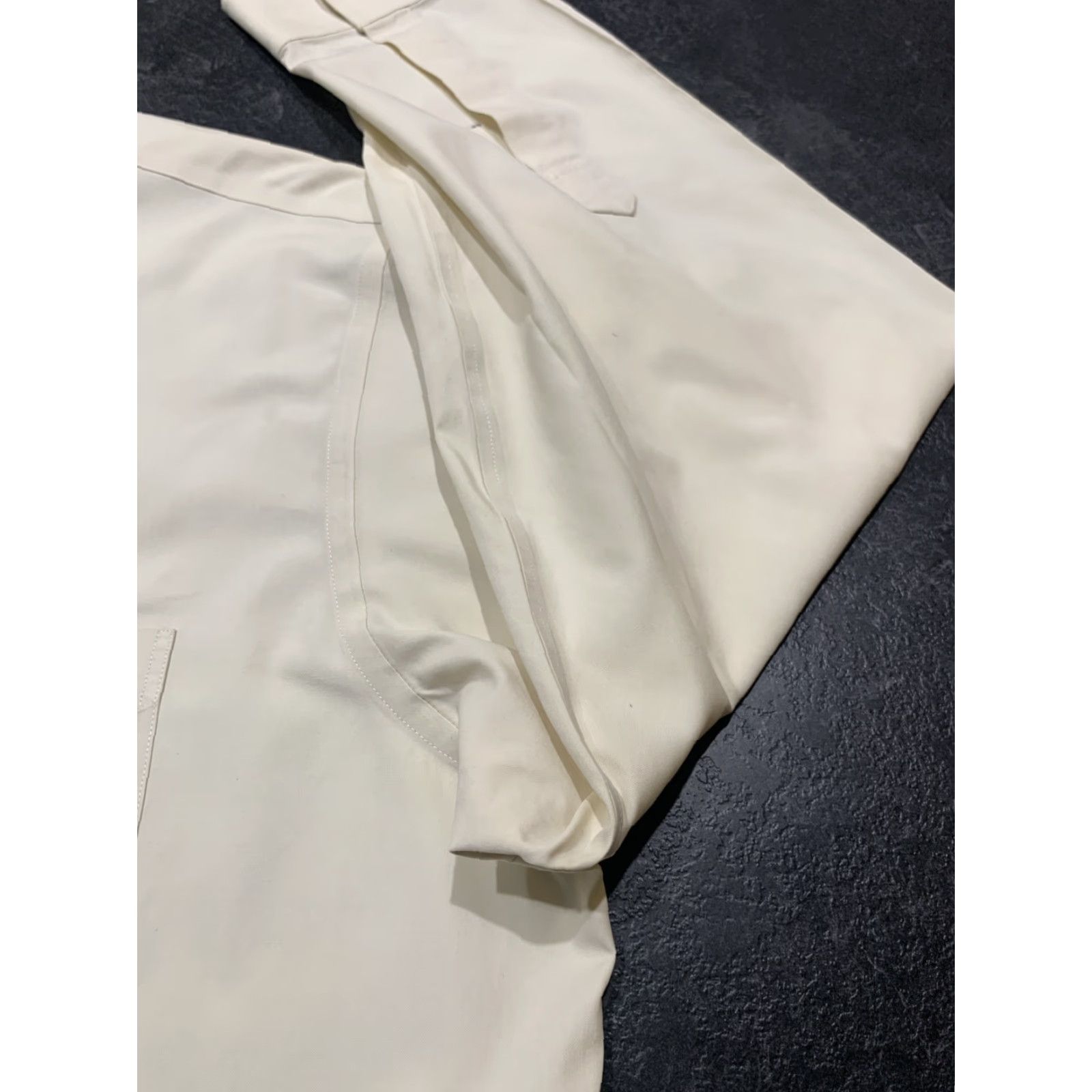 Brooks Brothers BROOKS BROTHERS Slim Fit 1818 Cotton Dress Shirt 17.5 34 Beige Business Mens Size 46R - 2 Thumbnail