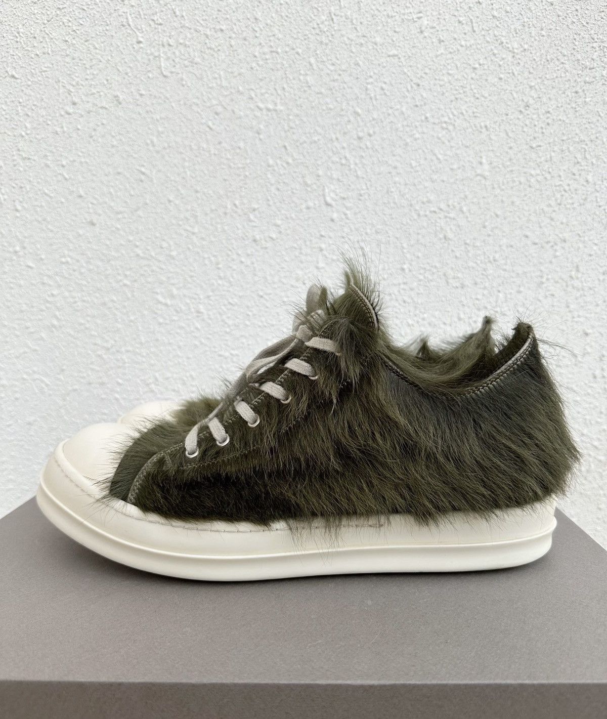 Rick Owens Rick Owens DRKSHDW x Converse Green Horse Hair Show Edition Size US 11 / EU 44 - 5 Thumbnail