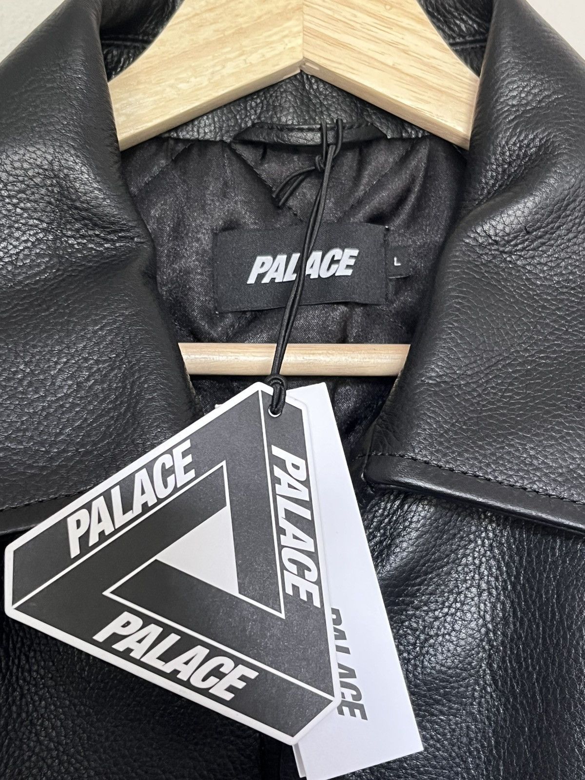 Palace PALACE SAFE HANDS LEATHER JACKET BLACK Size US L / EU 52-54 / 3 - 7 Thumbnail