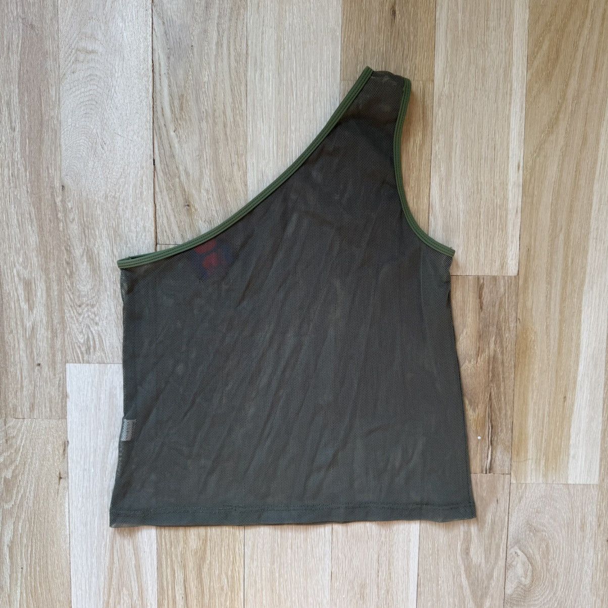 Heaven by Marc Jacobs Mesh One Shoulder Tank Top Size L / US 10 / IT 46 - 3 Thumbnail