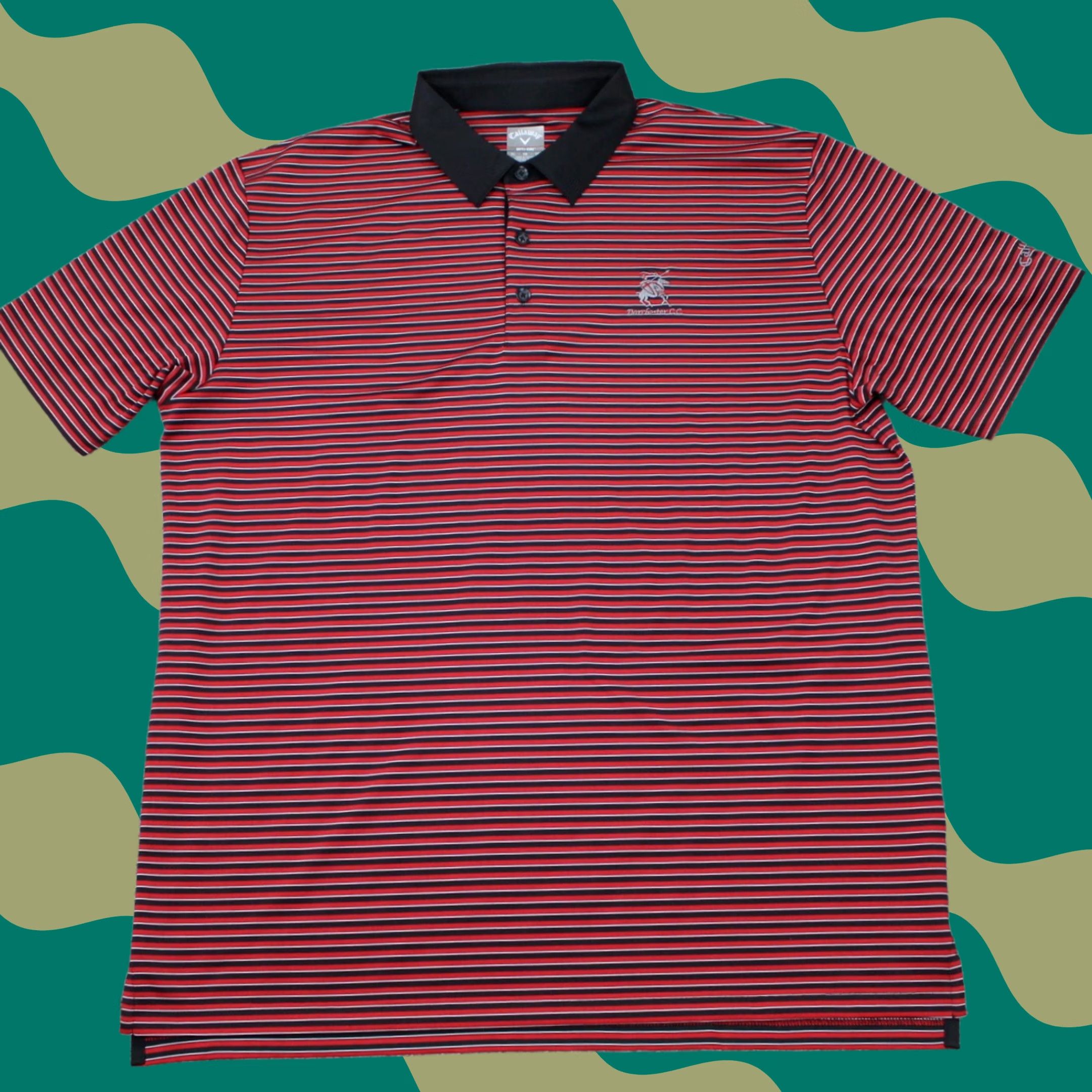 Callaway Callaway Opti-Dri Polo Shirt Men XL Red/Black Short Sleeve Golf Polo Shirt XL Adult Mens Red Black Callaway Opti-Dri Logo Stripe Pattern a Polo Size US XL / EU 56 / 4 - 1 Thumbnail