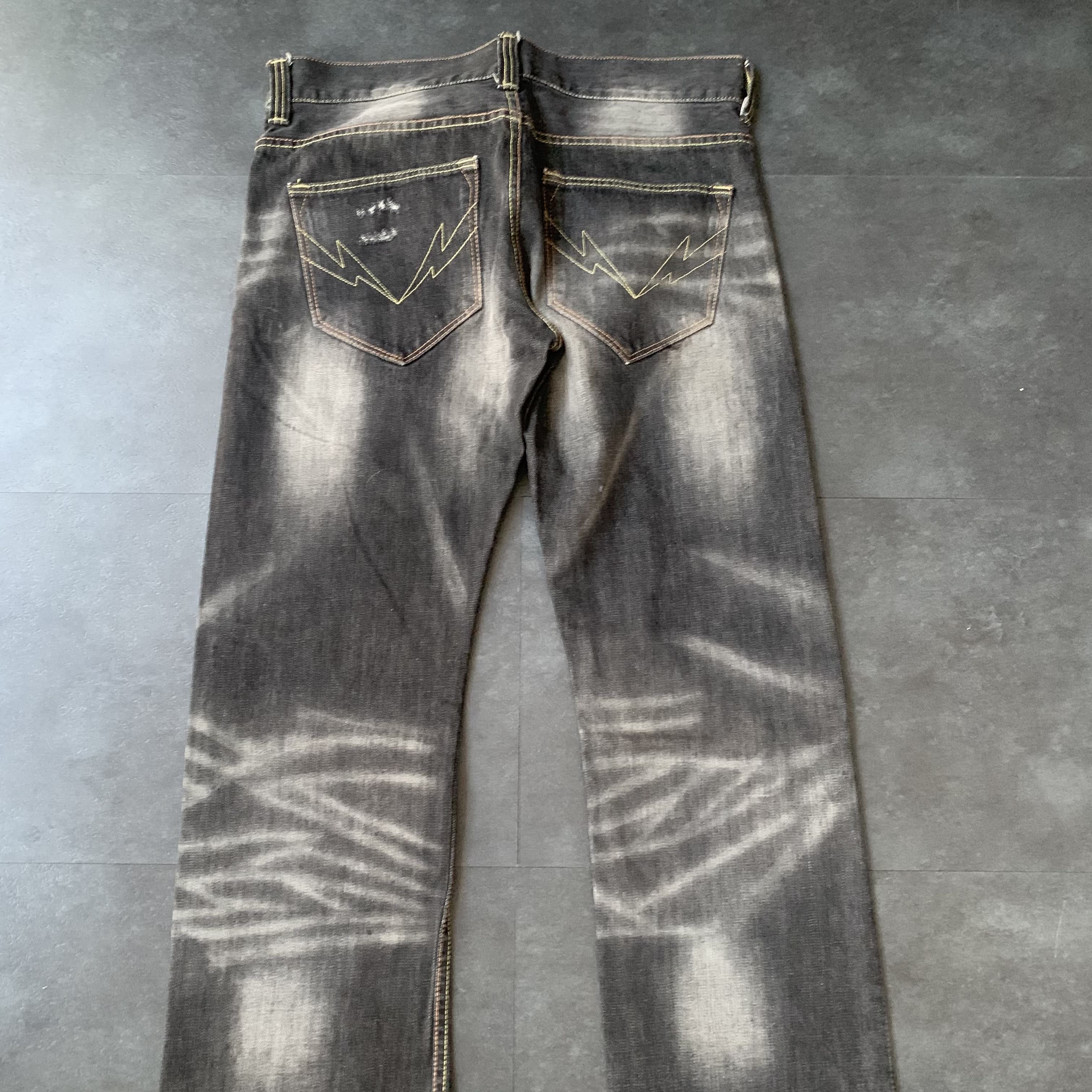 Japanese Brand Hardly Ever's Faded Denim Selvedge Pants Size US 36 / EU 52 - 7 Thumbnail