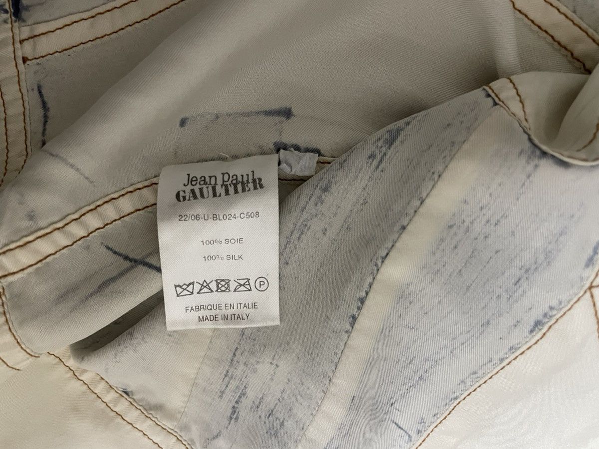 Jean Paul Gaultier Denim effect silk set up Size S / US 4 / IT 40 - 9 Thumbnail