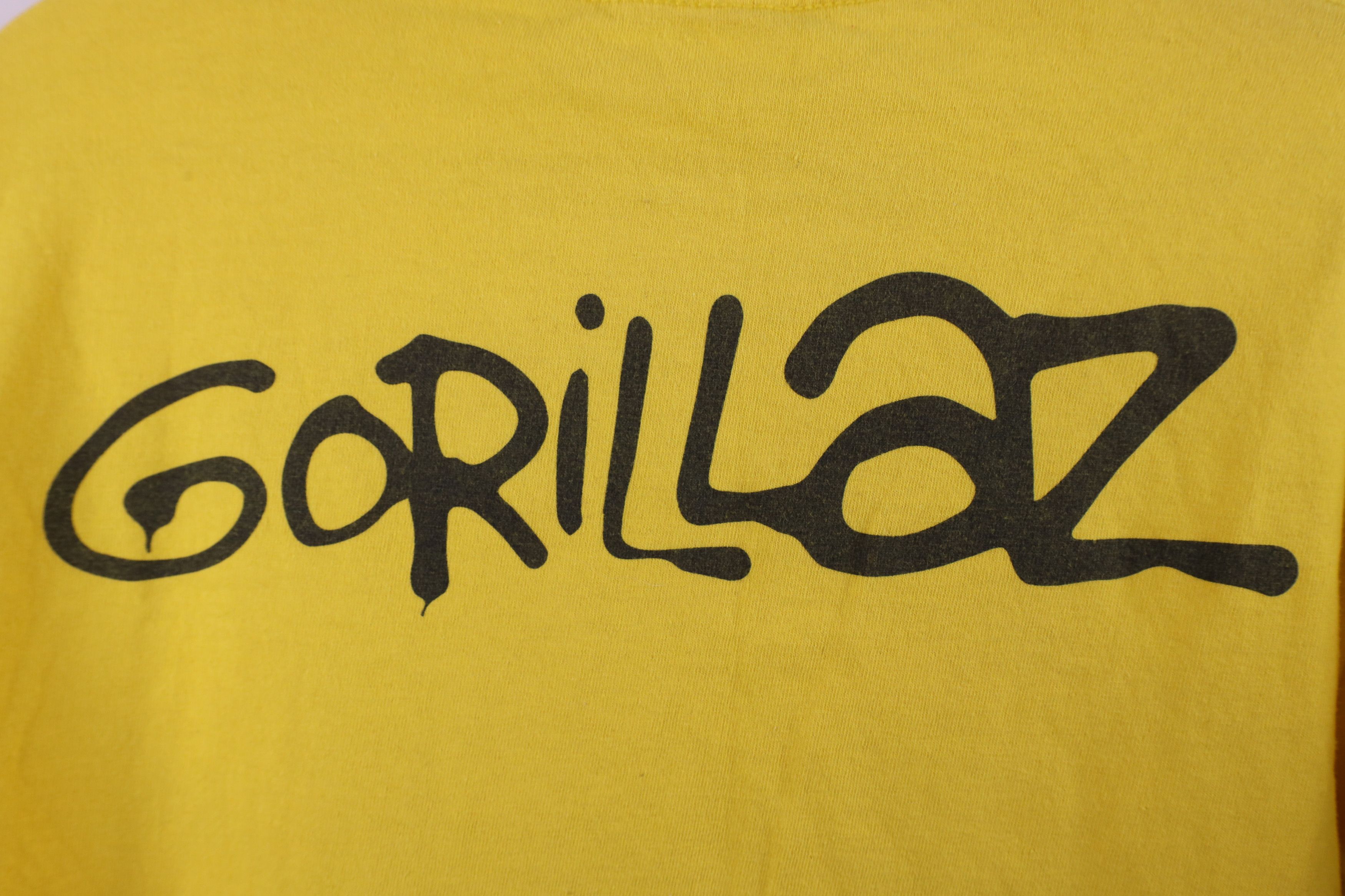 Vintage Vintage Out The Gorillaz Band Long Sleeve T-Shirt Yellow Size US XS / EU 42 / 0 - 10 Thumbnail
