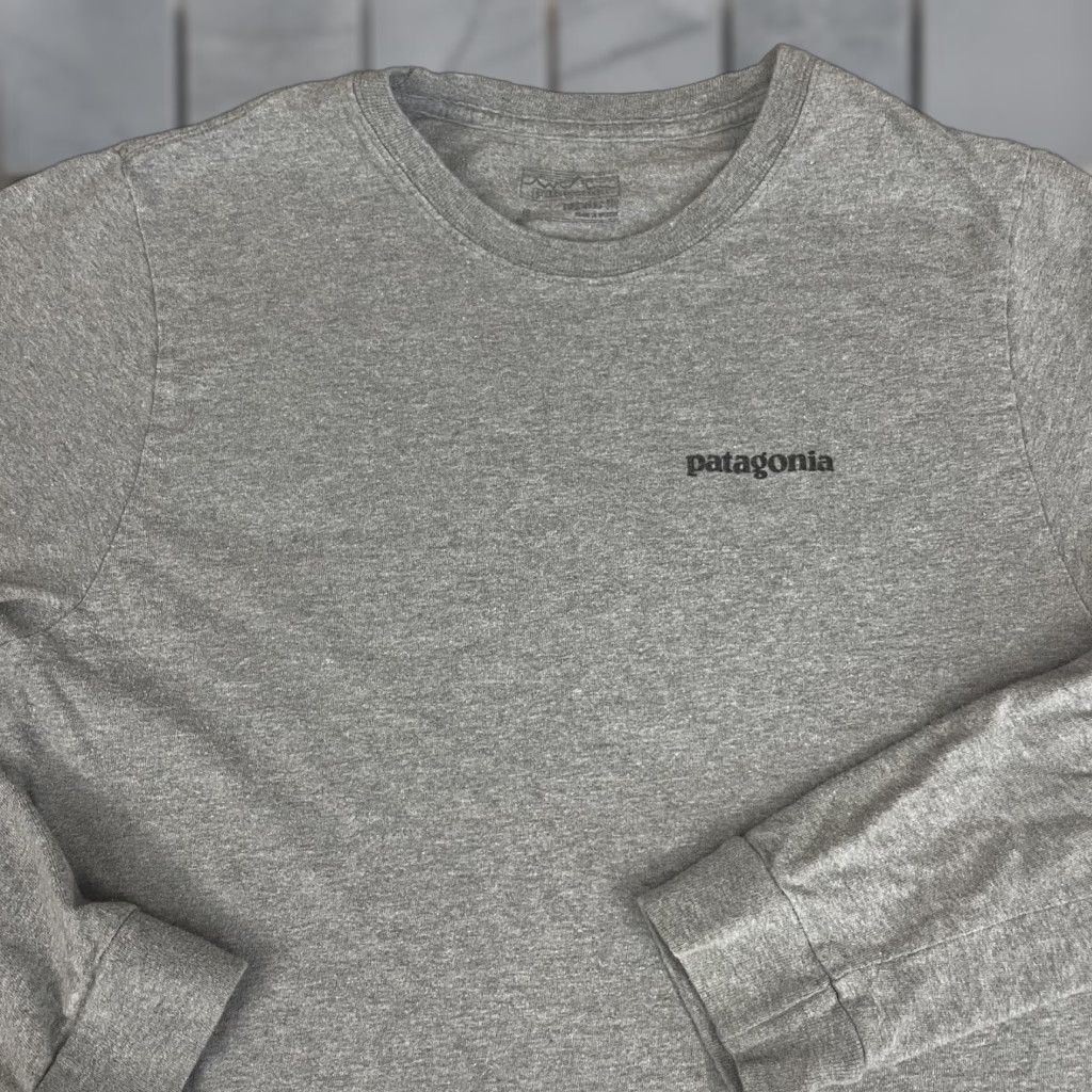 Patagonia VINTAGE Patagonia Shirt Adult Small Gray Long Sleeve Casual Responsibili-tee Outdoor S Mens Size US S / EU 44-46 / 1 - 1 Thumbnail
