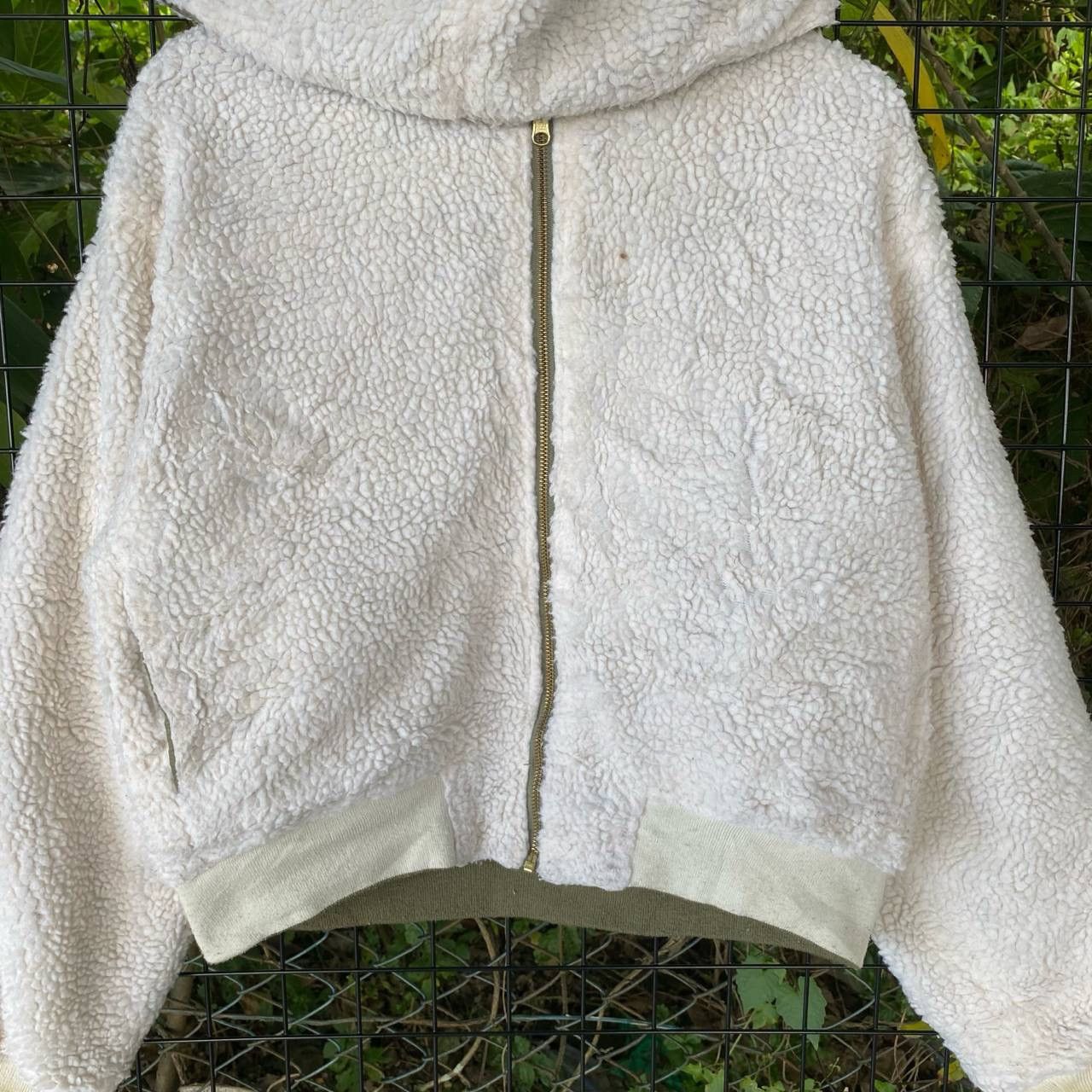 Japanese Brand × Vintage Vtg Earth M&E Sherpa Riversible Hoodie Zipper Jacket Size M / US 6-8 / IT 42-44 - 3 Thumbnail