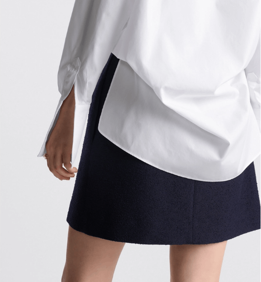 Dior o1w1db10925 441J26 Mini Skirt in Navy Blue Size 26" / US 2 / IT 38 - 6 Thumbnail
