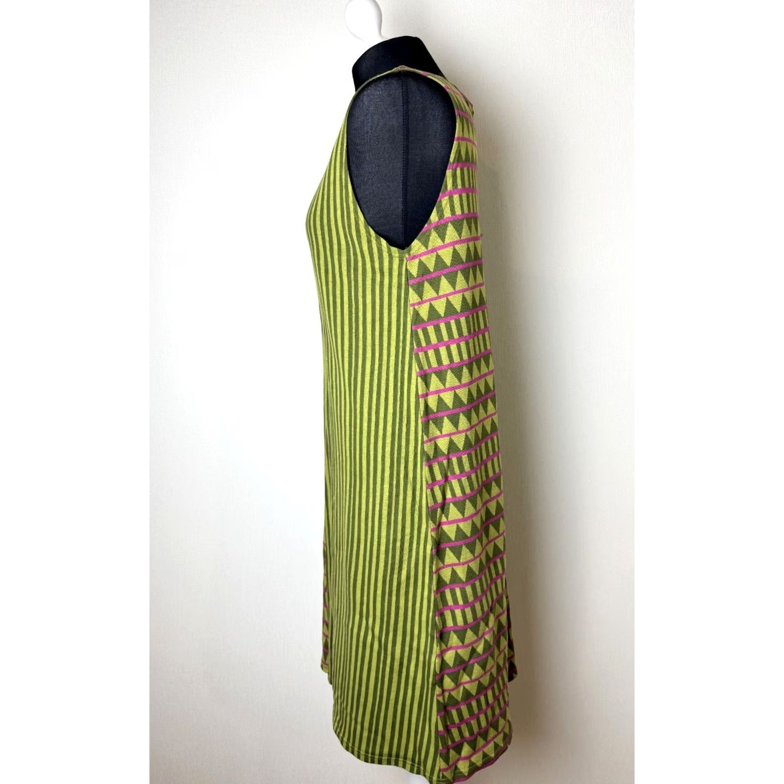 Vintage Gudrun Sjoden womens green cotton Dress Size M Size M / US 6-8 / IT 42-44 - 2 Thumbnail